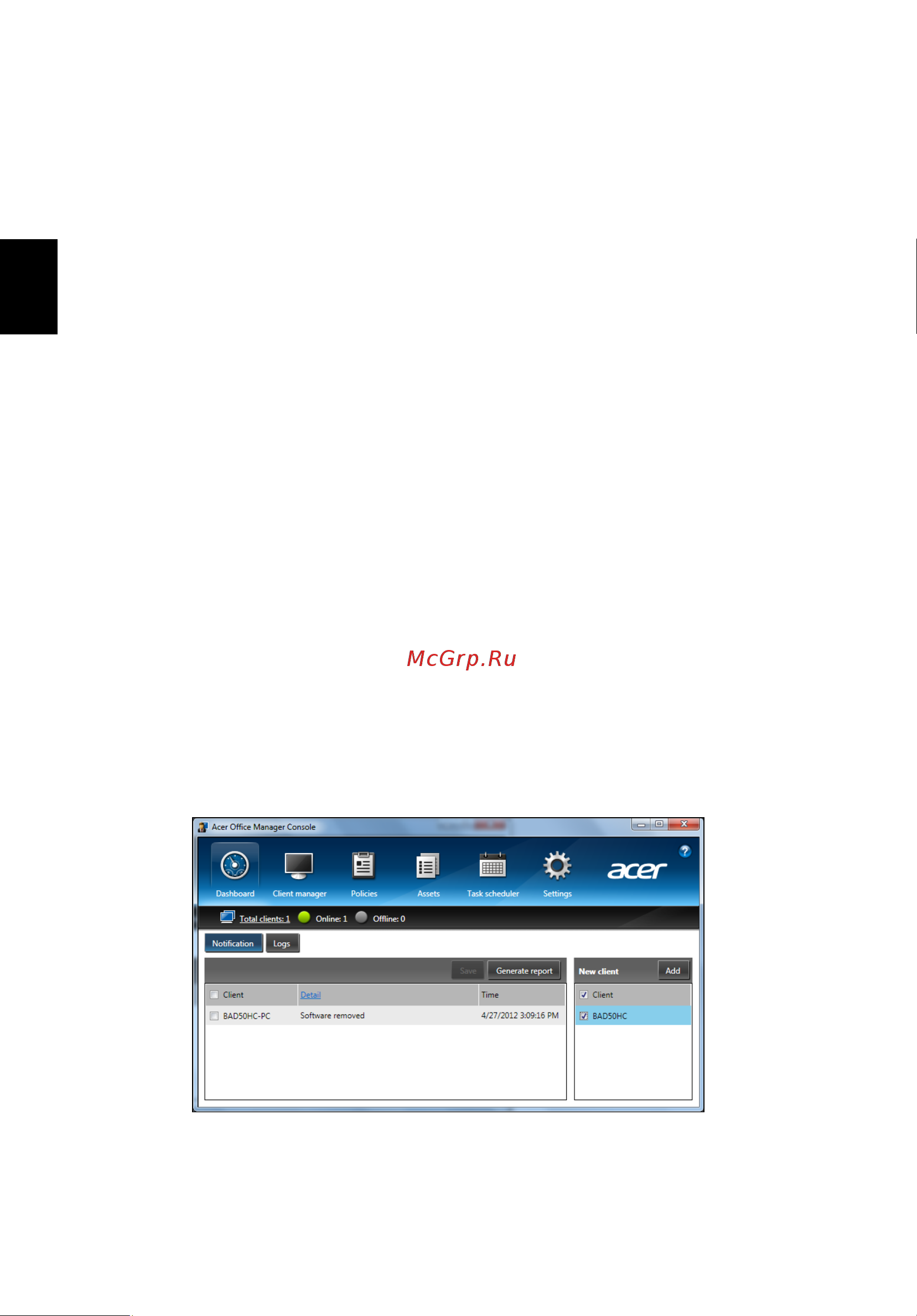 Acer TRAVELMATE P653-MG [1142/2742] Acer office manager
