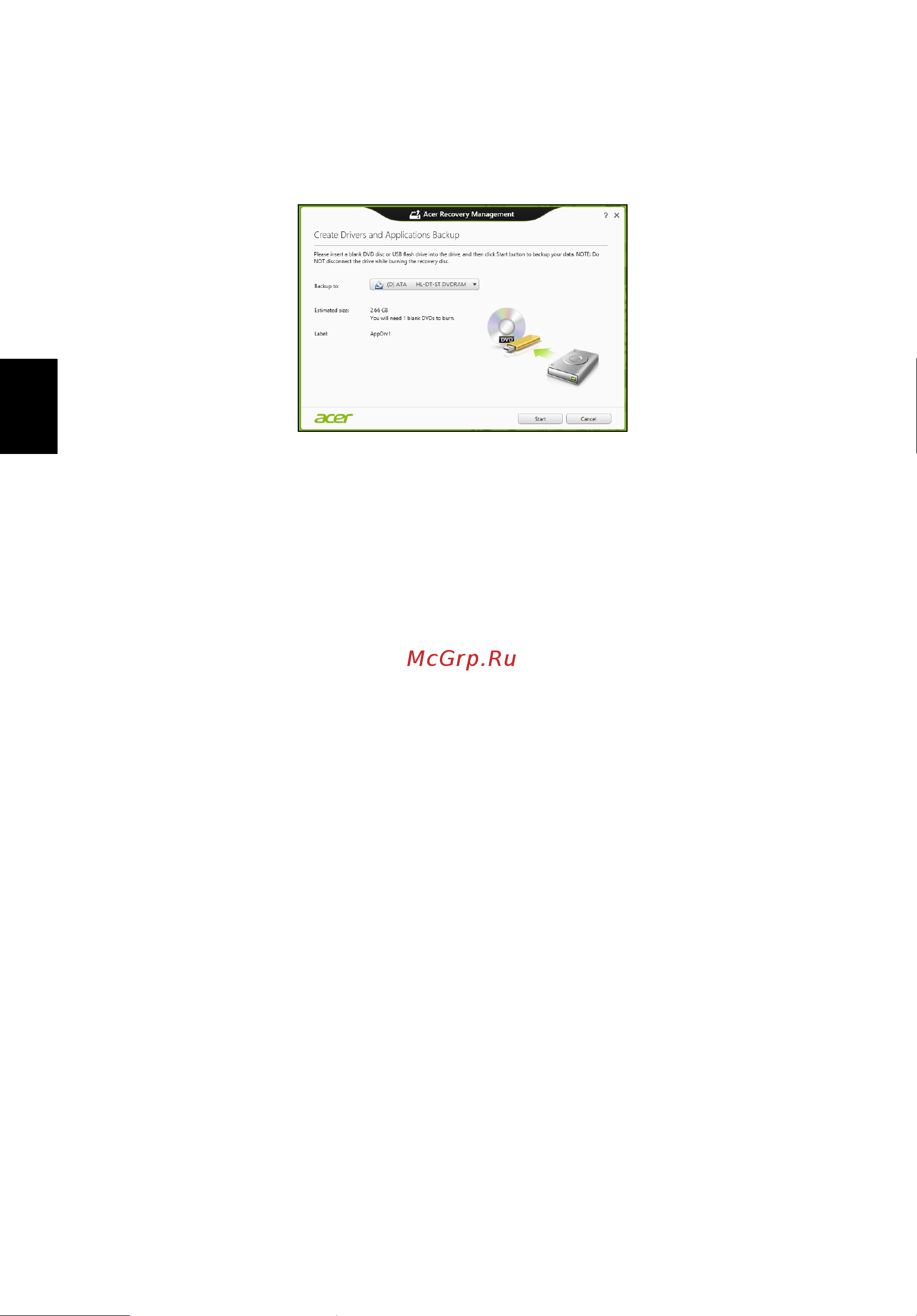 Acer TRAVELMATE P653-MG [1246/2742] A rendszer helyreállítása