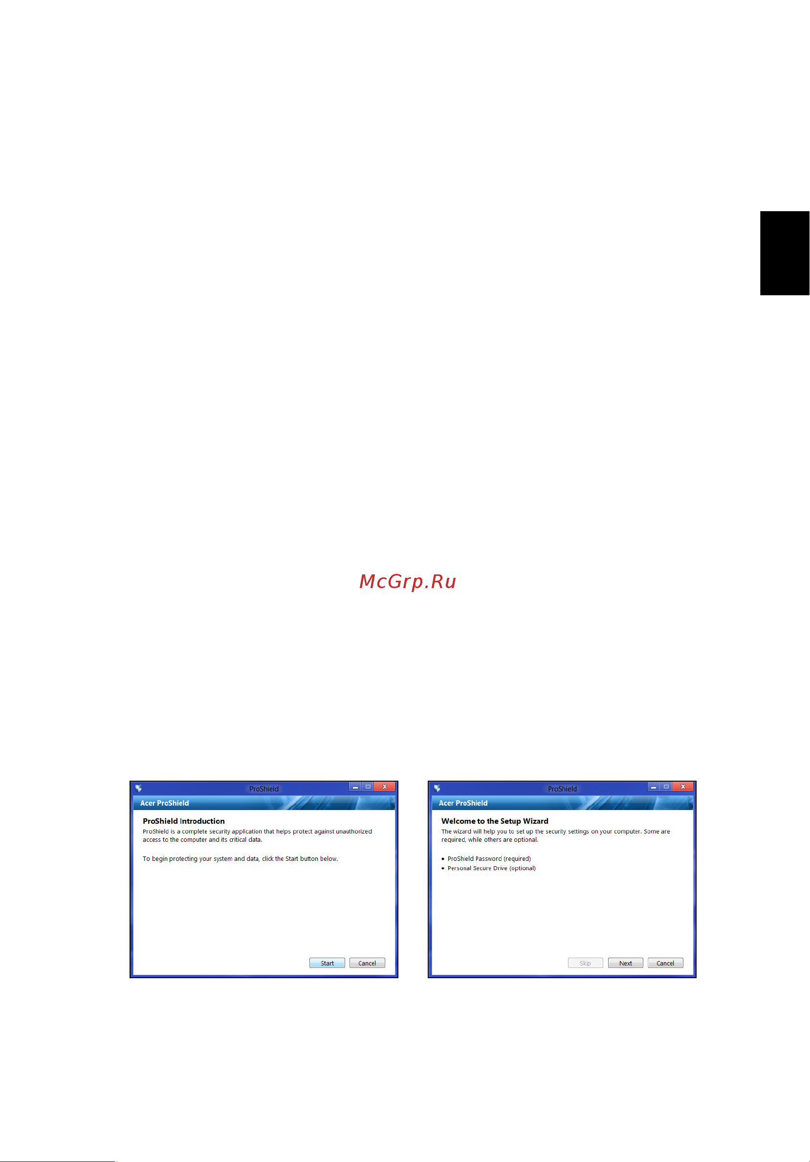 Acer TRAVELMATE P653-MG [1323/2742] Acer proshield pouze u vybraných modelů