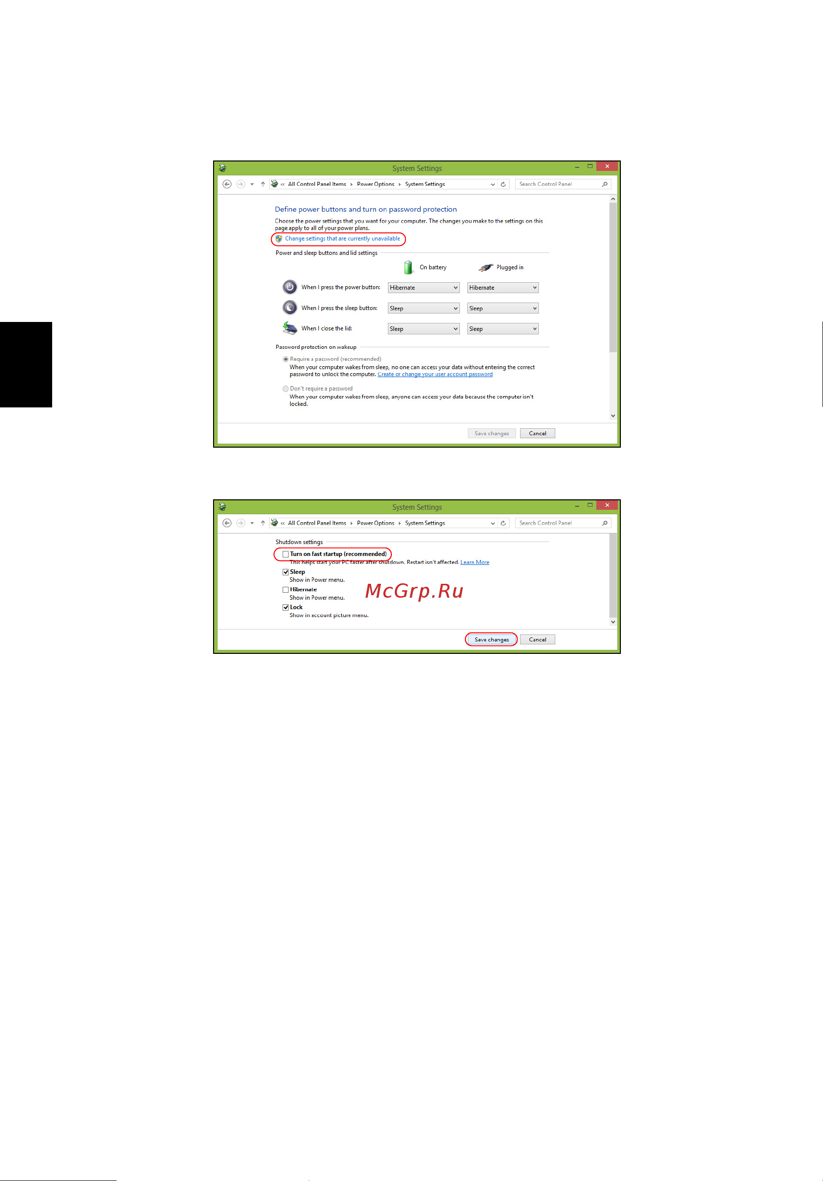 Acer TRAVELMATE P653-MG Инструкция по эксплуатации онлайн [1442/2742] 97766