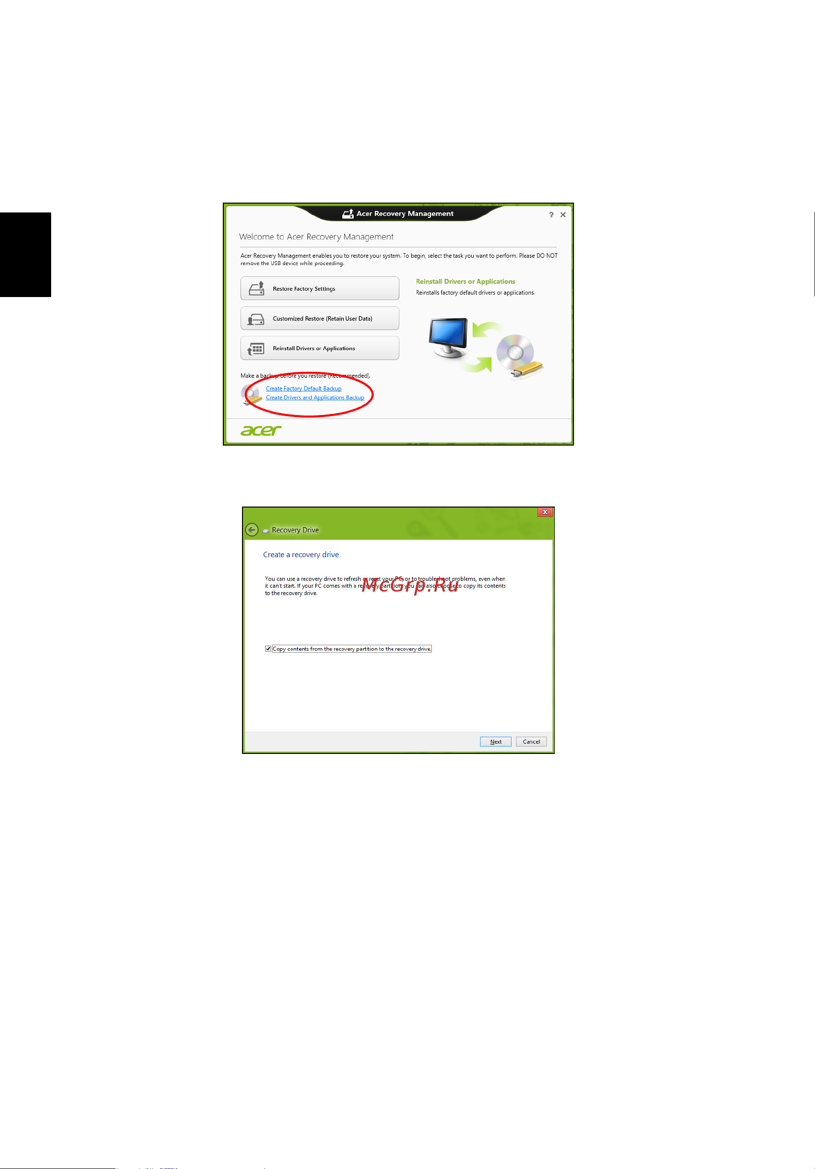 Acer TRAVELMATE P653-MG Инструкция по эксплуатации онлайн [1516/2742] 97766