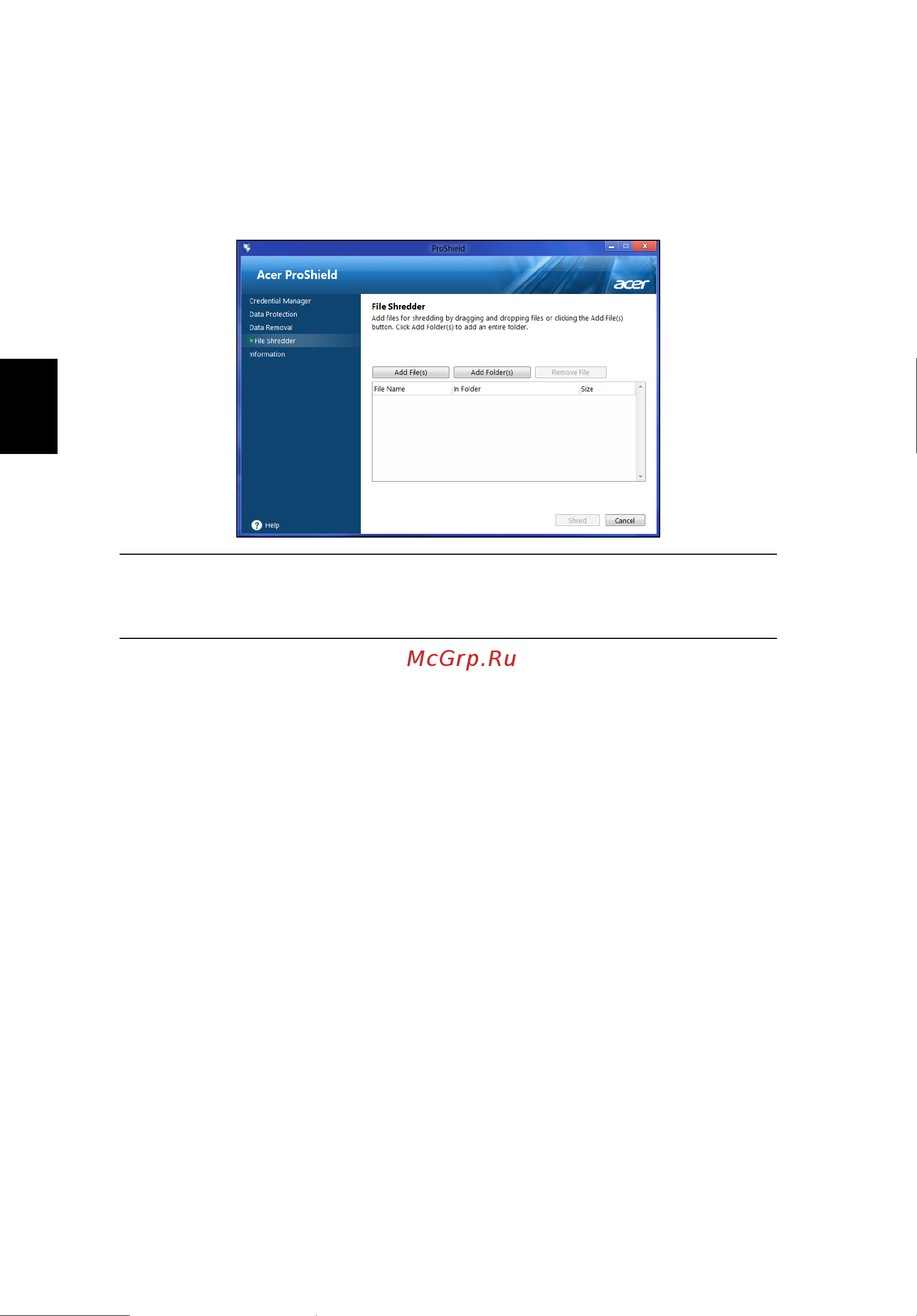 Acer TRAVELMATE P653-MG [1600/2742] Uklanjanje podataka