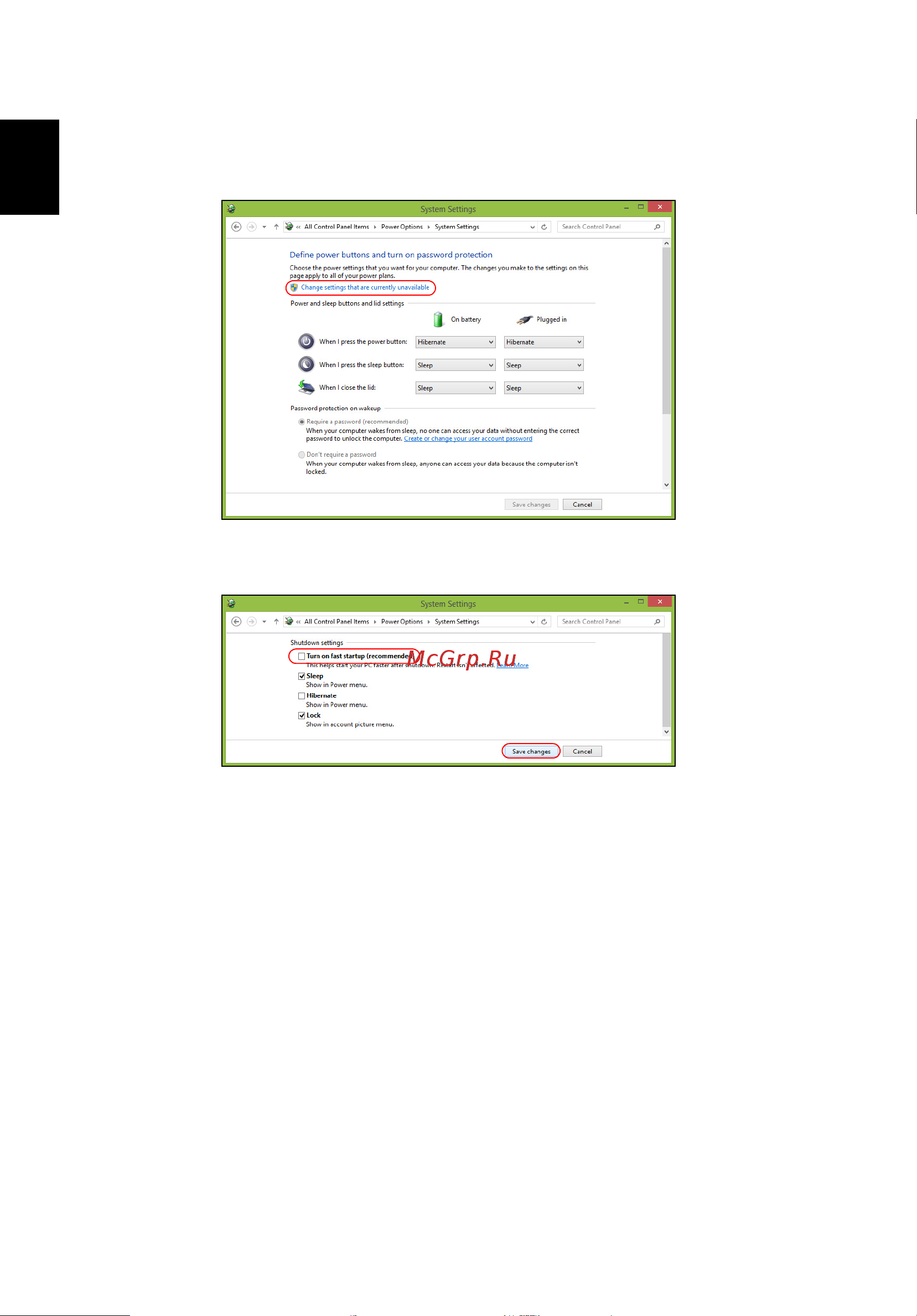 Acer TRAVELMATE P653-MG Инструкция по эксплуатации онлайн [2182/2742] 97766