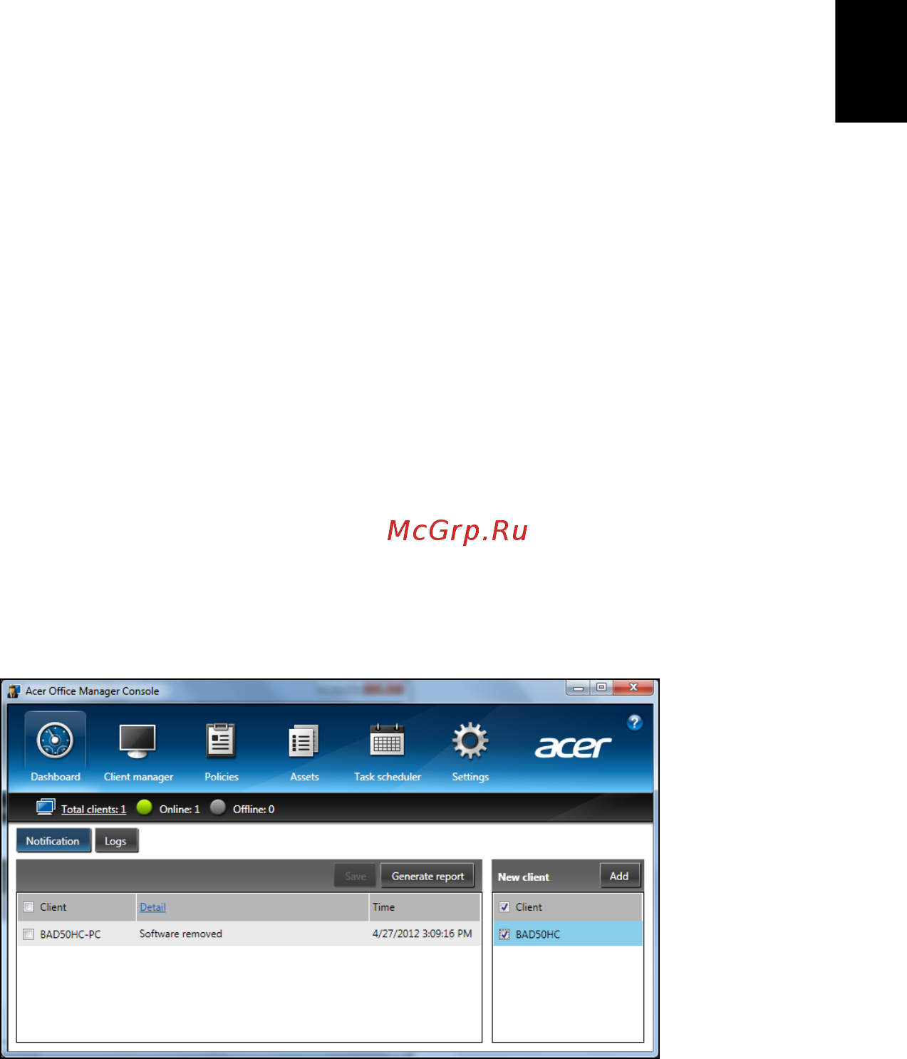 Acer TRAVELMATE P633-V [1967/2742] Acer office manager