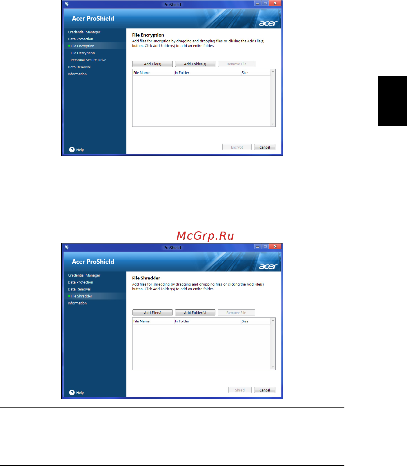 Acer TRAVELMATE P633-V [591/2742] Gegevensbescherming
