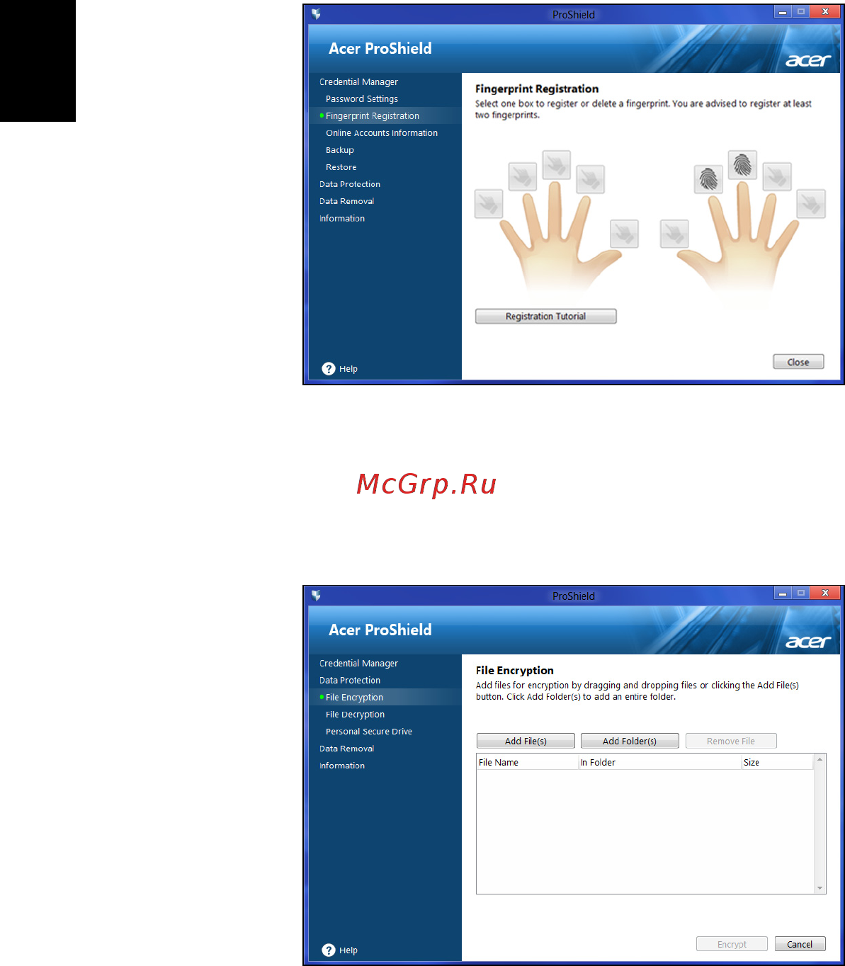 Acer TRAVELMATE P633-M [2424/2742] 指紋註冊