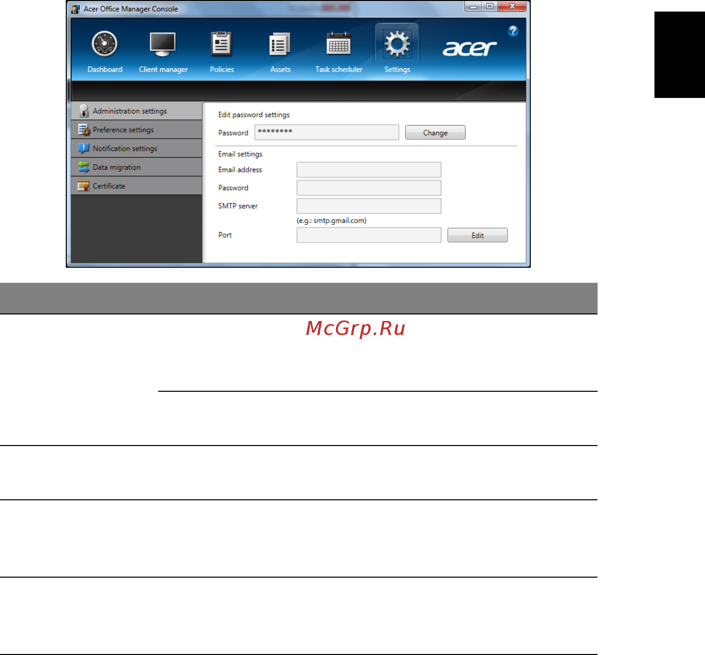 Acer TRAVELMATE P633-M [321/2742] Impostazioni