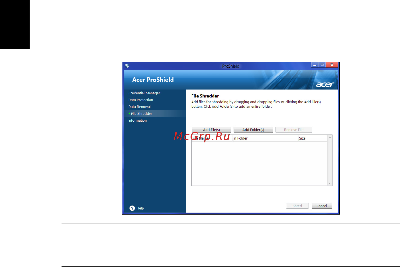 Acer TRAVELMATE P453-MG [2252/2742] Veri silme