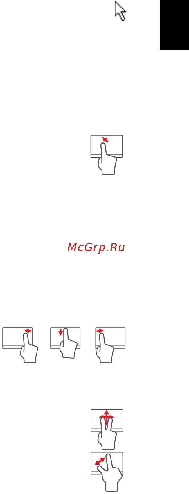 Acer TRAVELMATE P453-MG [2417/2742] 觸控板基本操作