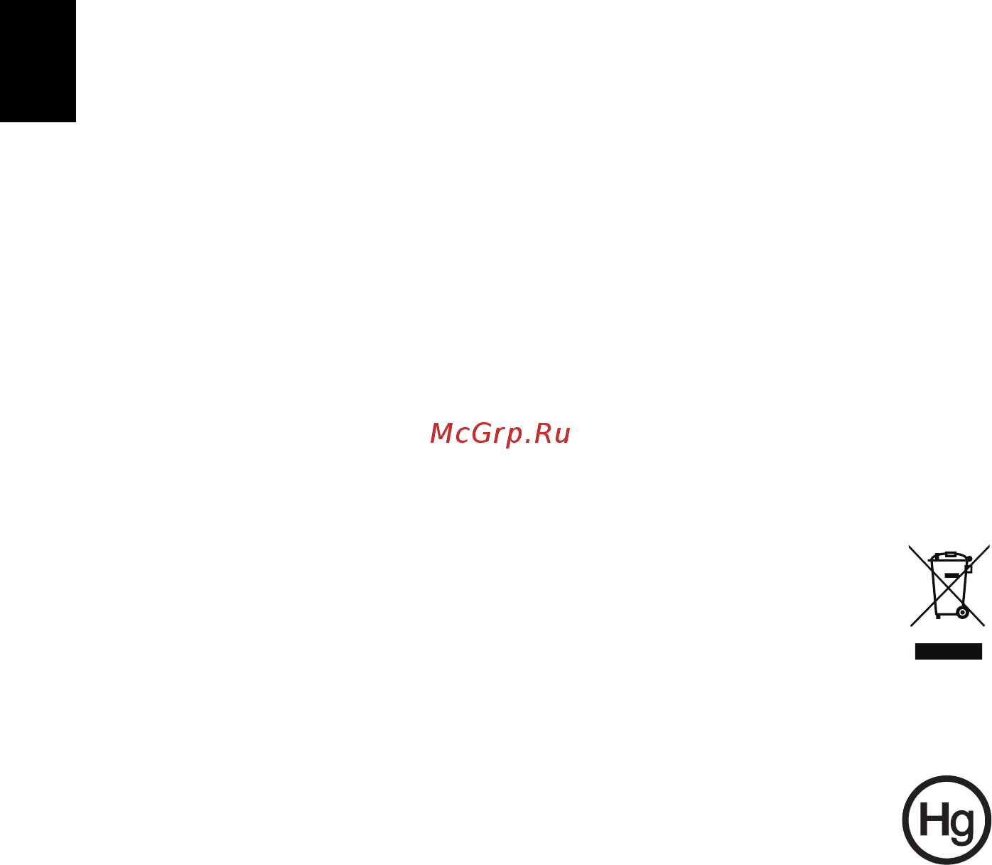 Acer TRAVELMATE P453-MG [386/2742] Advertencia sobre el mercurio