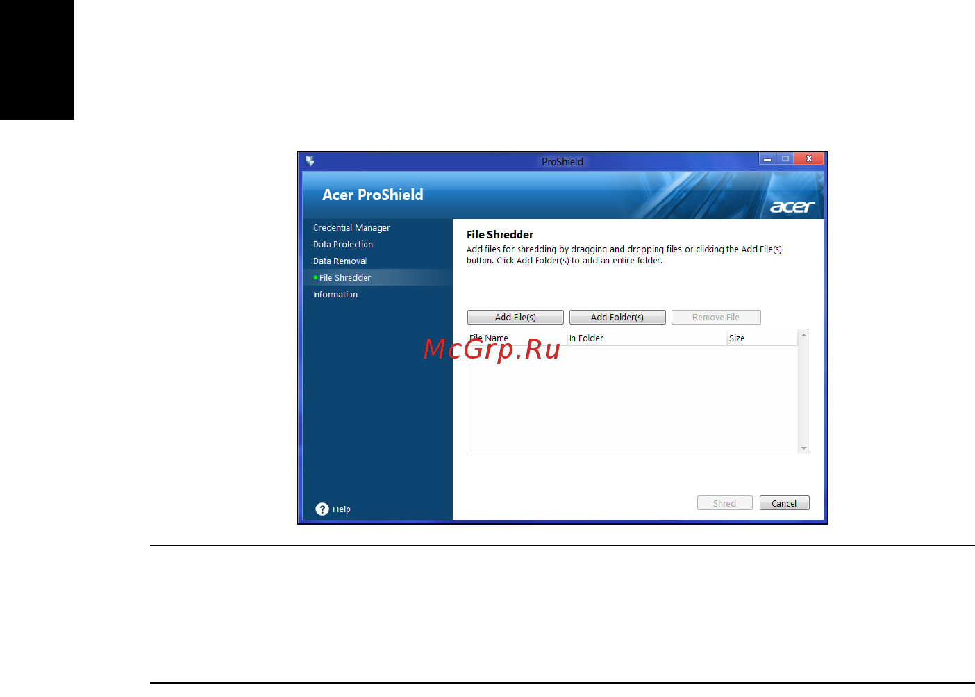 Acer TRAVELMATE P253-MG [118/2736] Suppressions de données