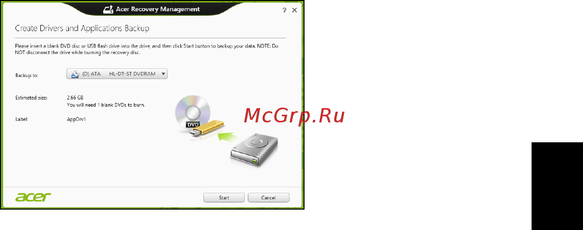 Acer TRAVELMATE P253-MG [1243/2736] A rendszer helyreállítása