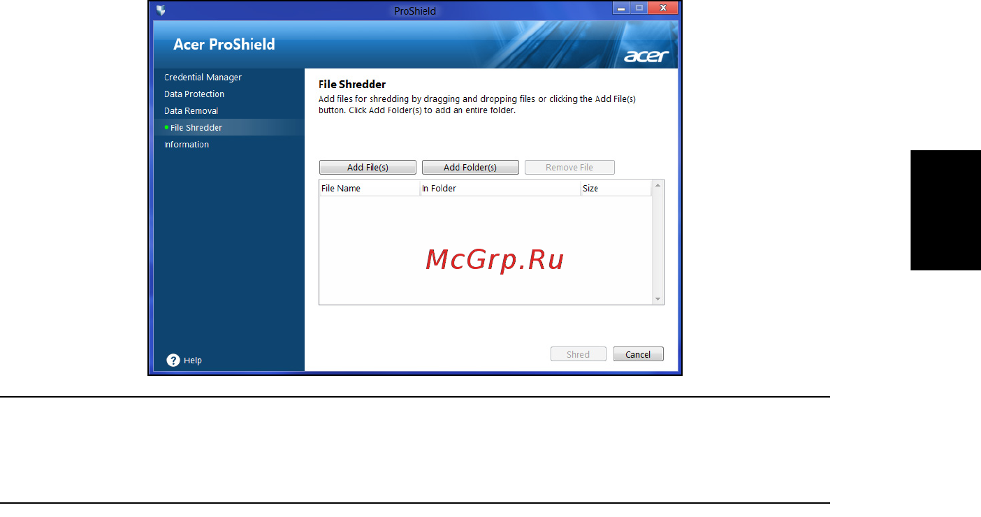 Acer TRAVELMATE P253-MG [1597/2736] Uklanjanje podataka