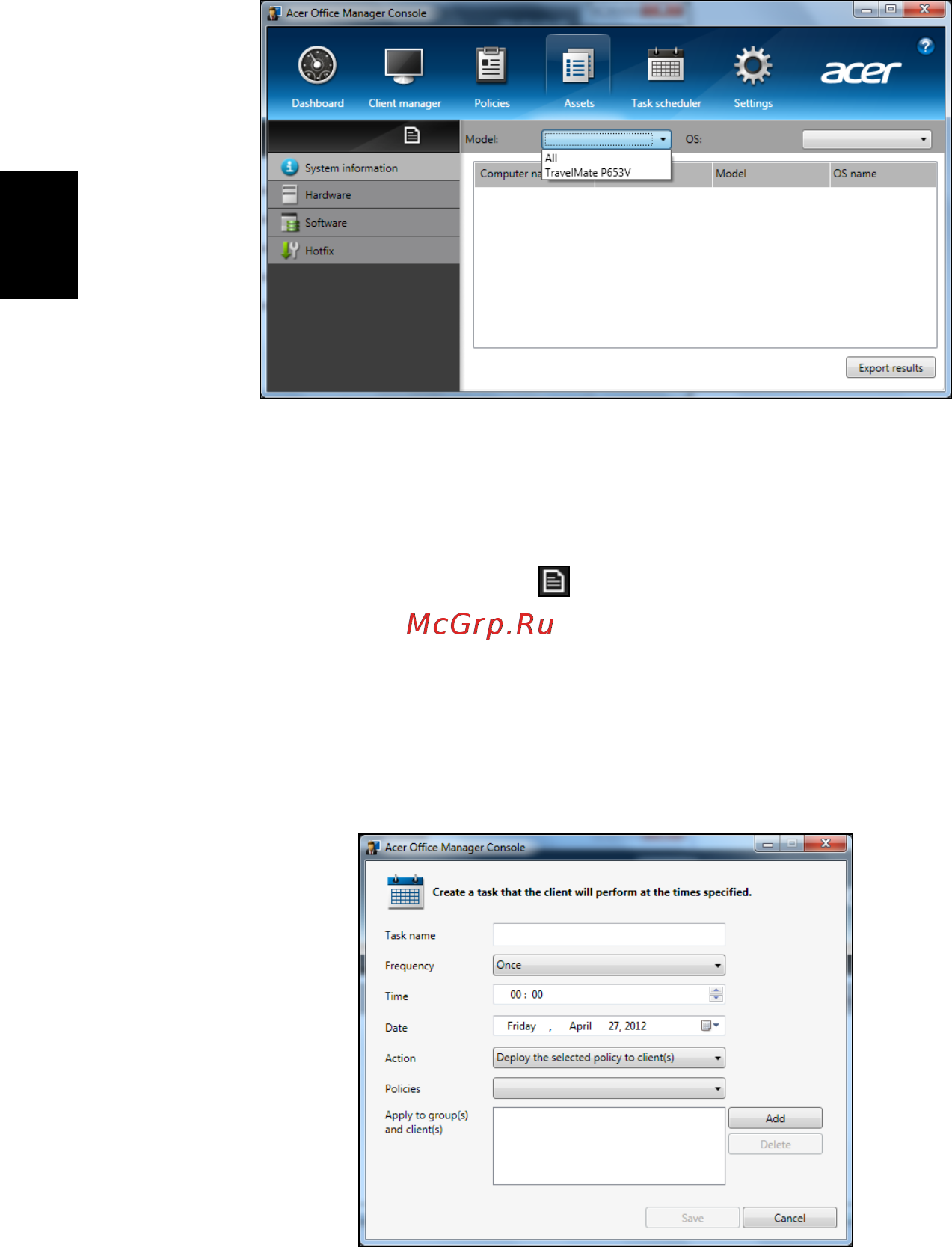 Acer TRAVELMATE P253-MG [1602/2736] Oprema