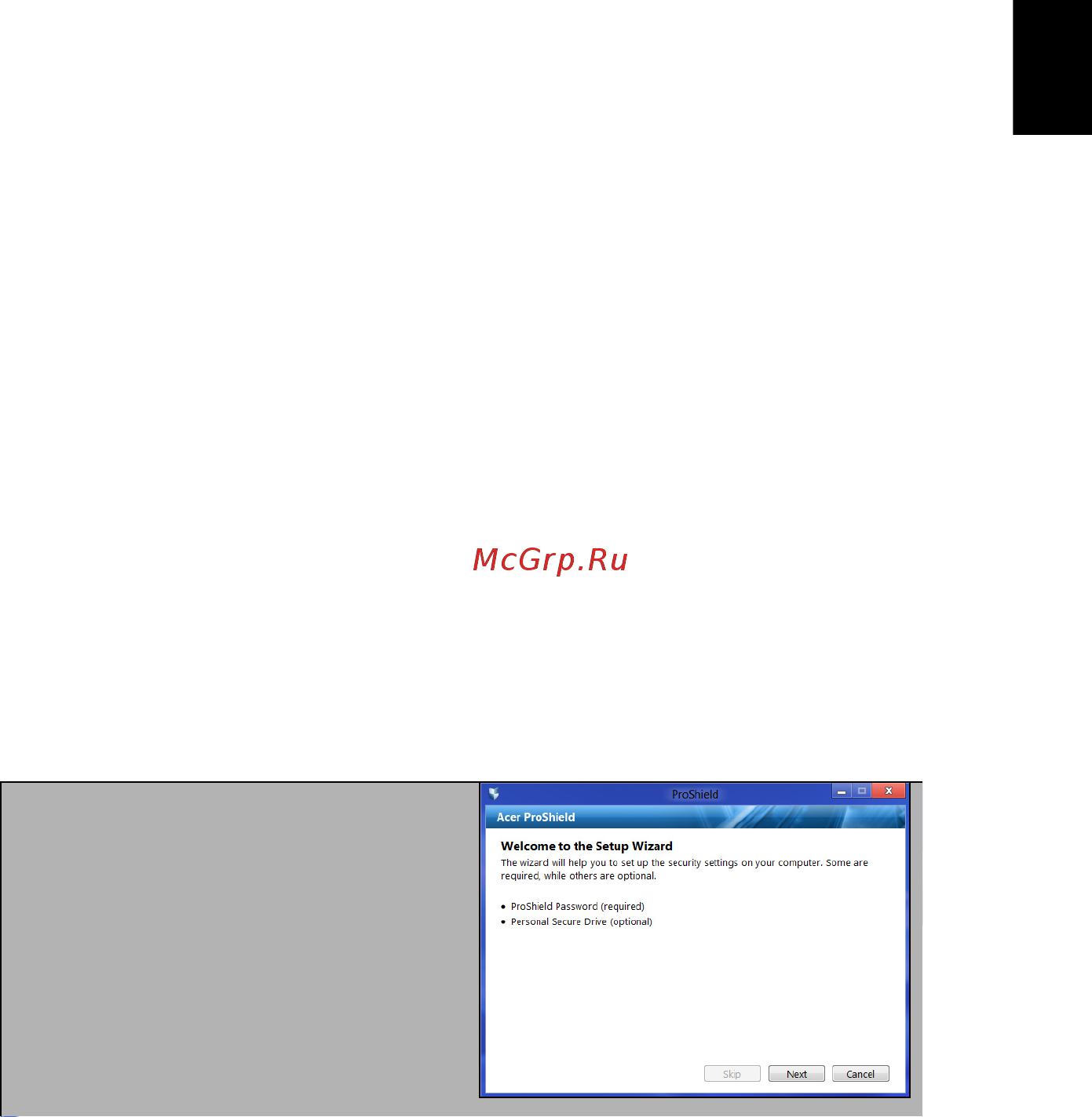 Acer TRAVELMATE P253-MG [2415/2736] Acer proshield 只適用特定型號