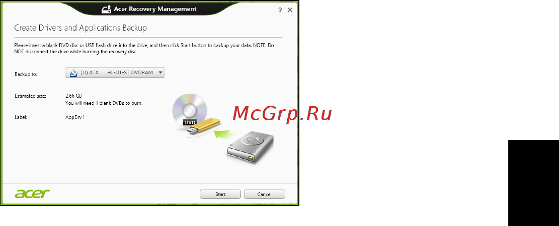 Acer TRAVELMATE P253-MG [783/2736] Gendannelse af dit system