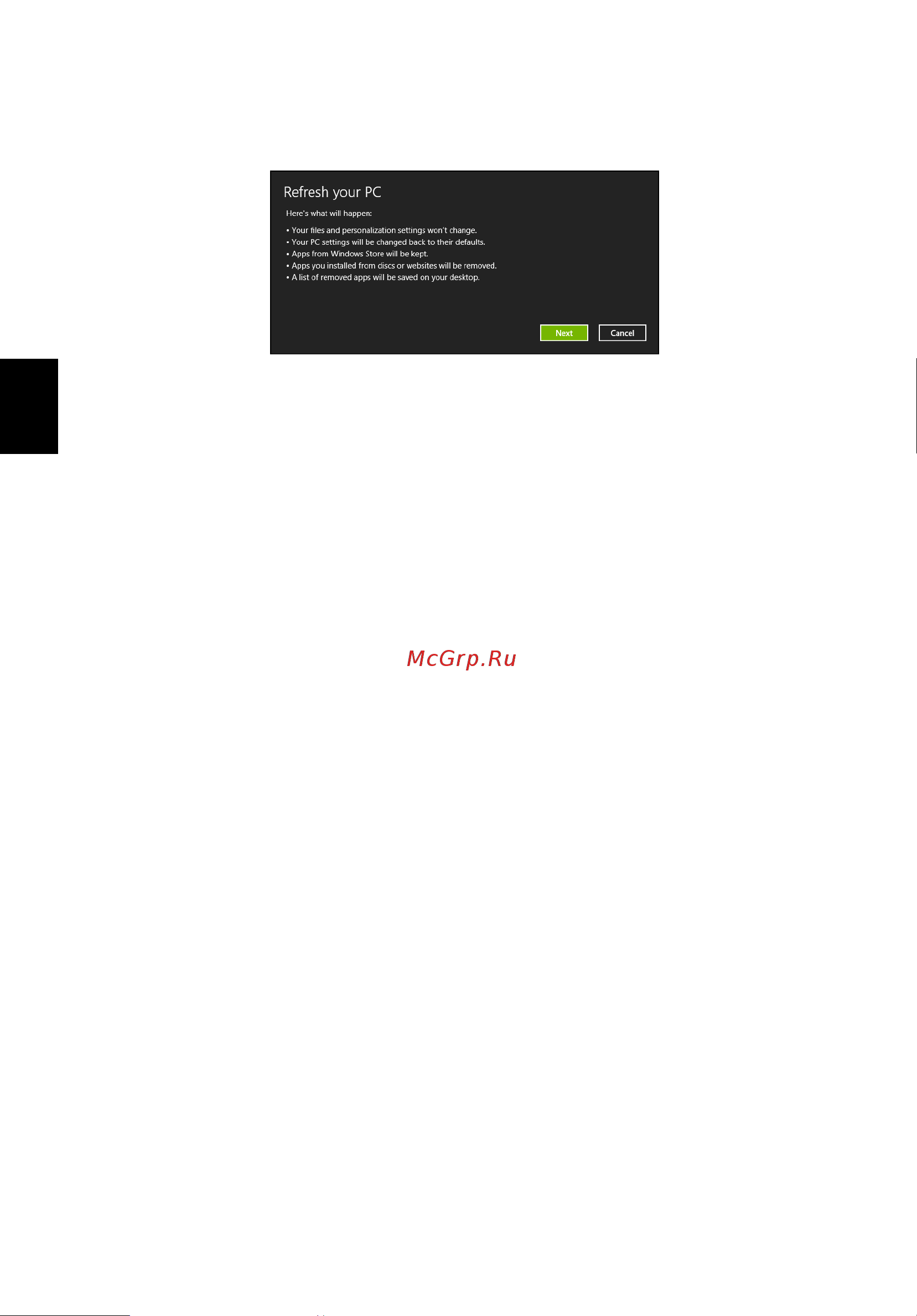 Acer TRAVELMATE P253-E [1436/2736] Obnovenie počítača zo zálohy pre opravu