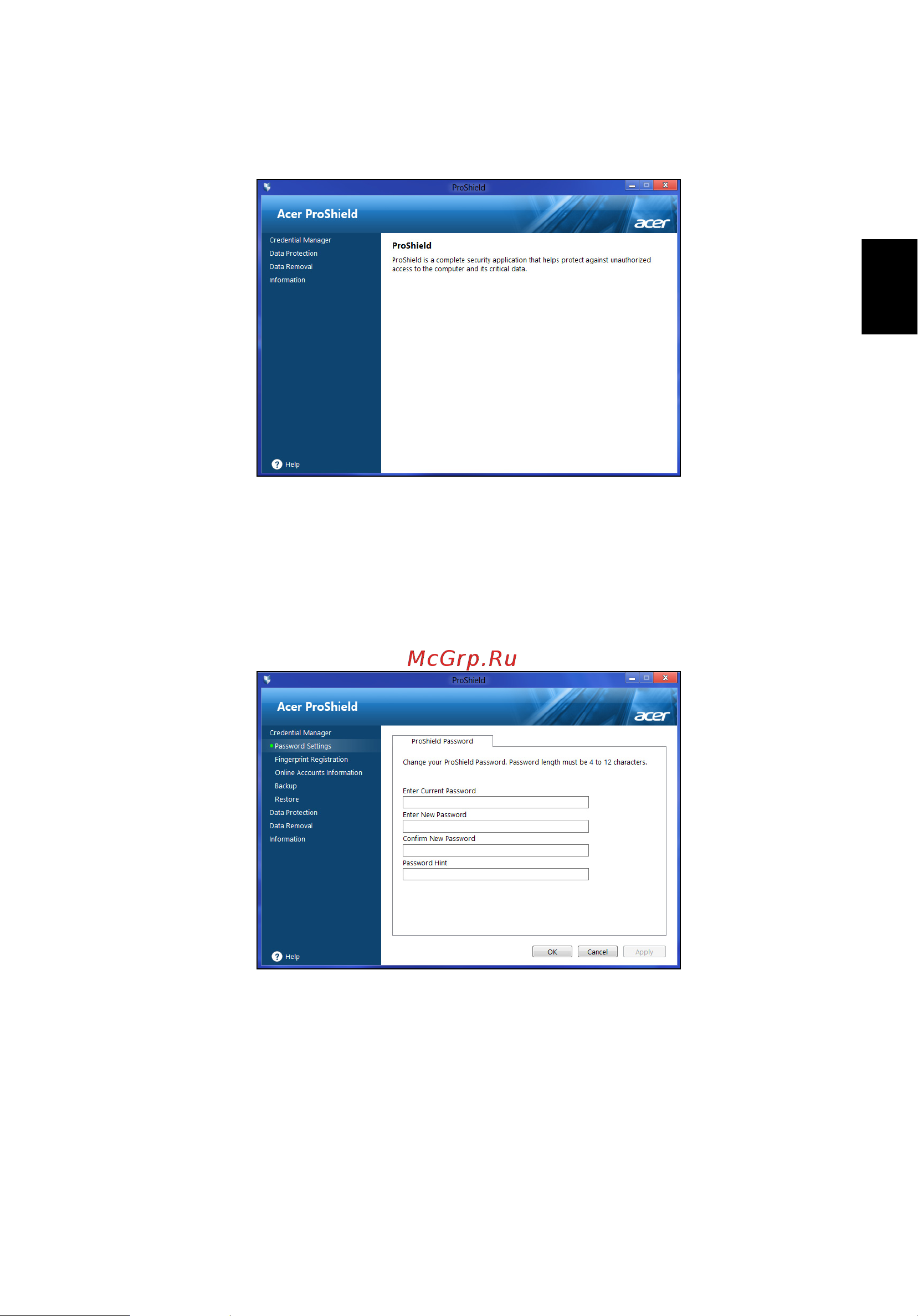 Acer TRAVELMATE P253-E [2671/2736] Credential manager