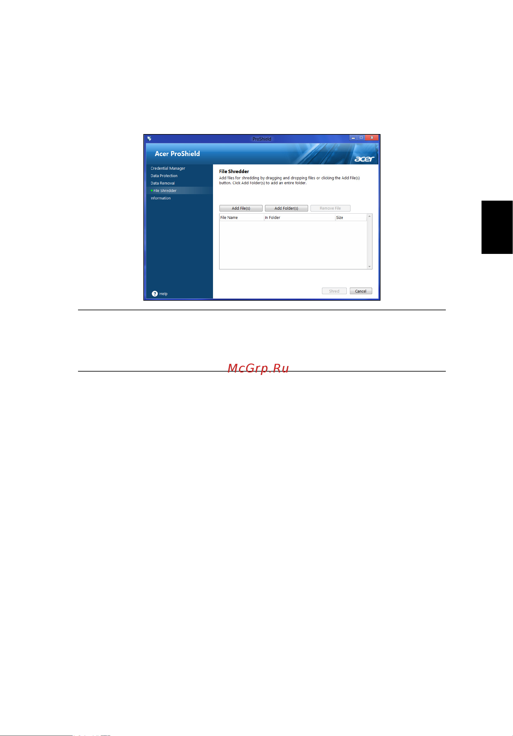 Acer TRAVELMATE P253-E [591/2736] Gegevensverwijdering