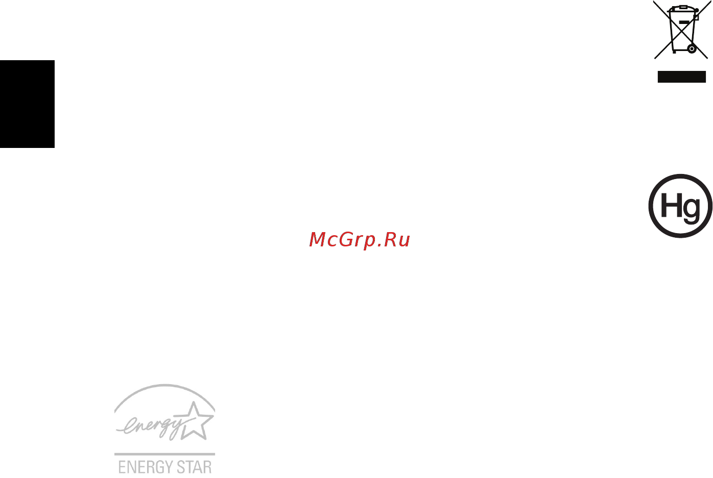 Acer TRAVELMATE P243-MG [1306/2742] Pokyny k likvidaci