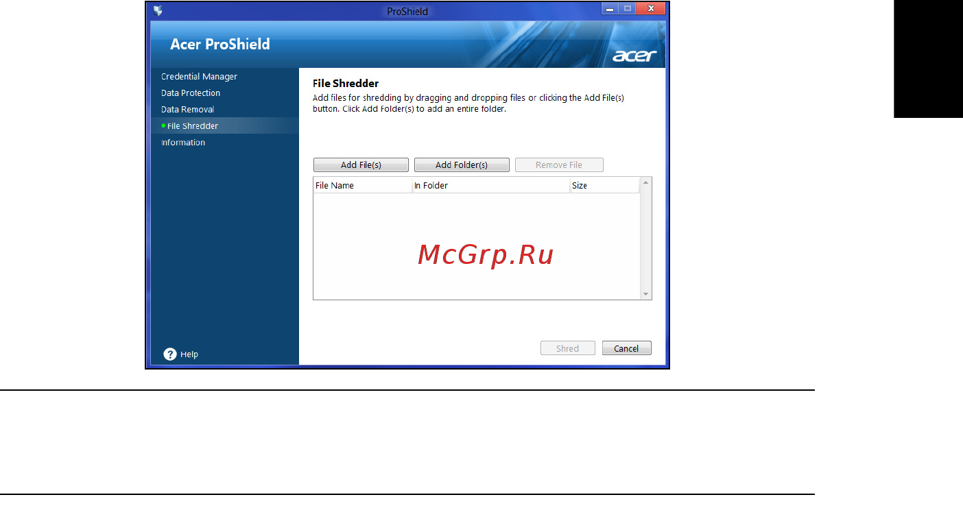 Acer TRAVELMATE P243-MG [1327/2742] Odstranění dat