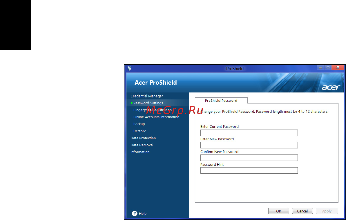 Acer TRAVELMATE P243-MG [2150/2742] Διαχείριση διαπιστευτηρίων