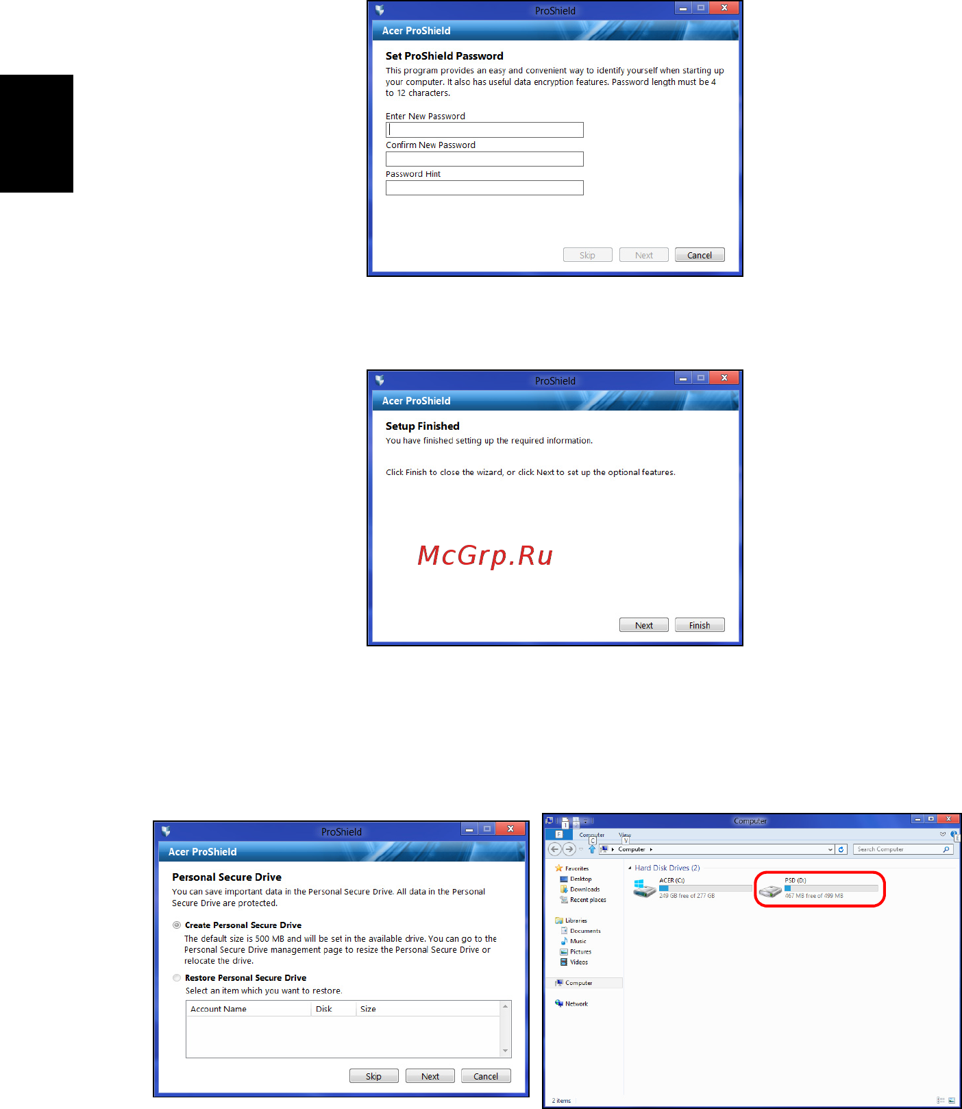 Acer TRAVELMATE P243-MG [2422/2742] 個人加密磁碟