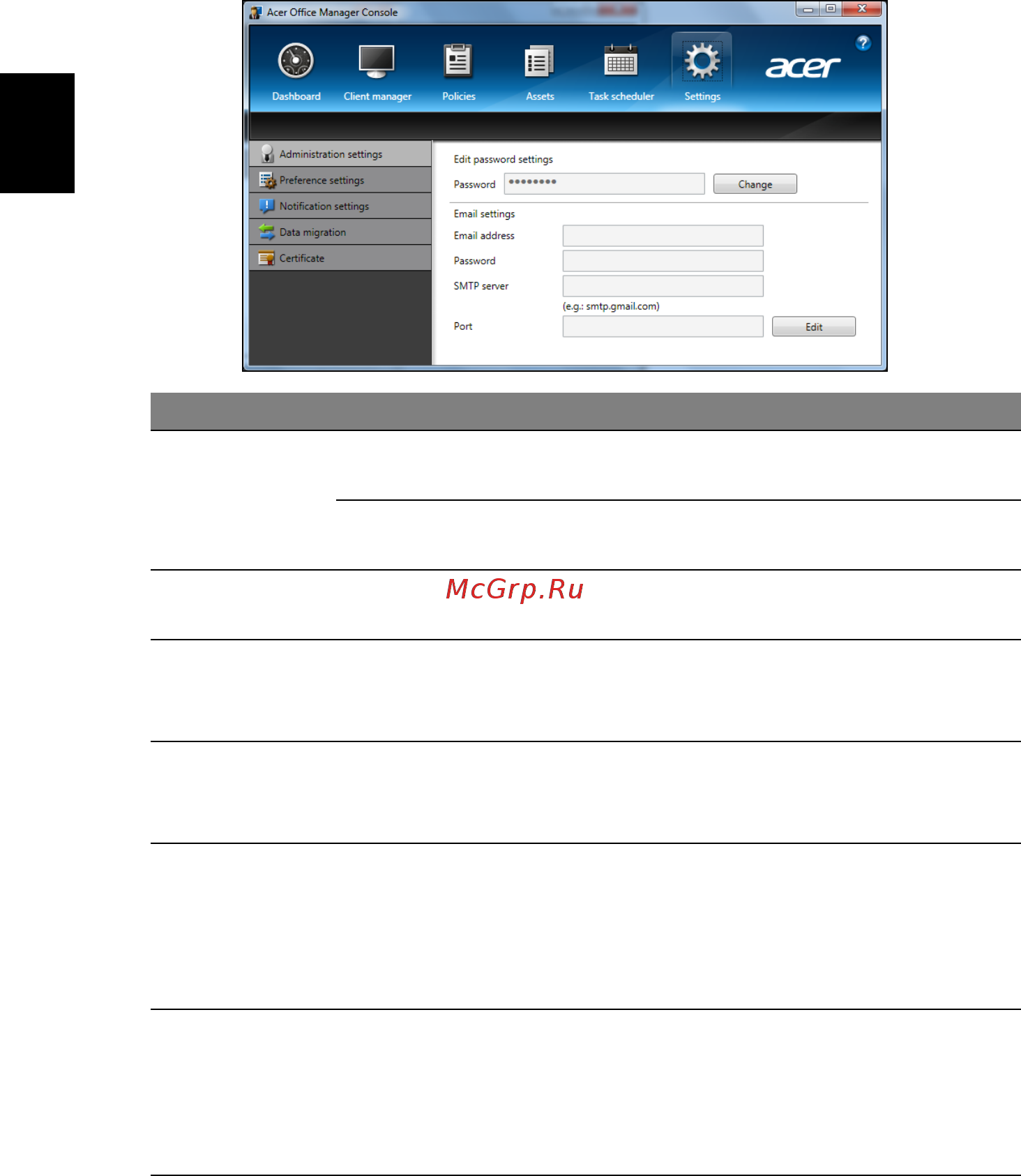 Acer TRAVELMATE P243-MG [690/2742] Innstillinger