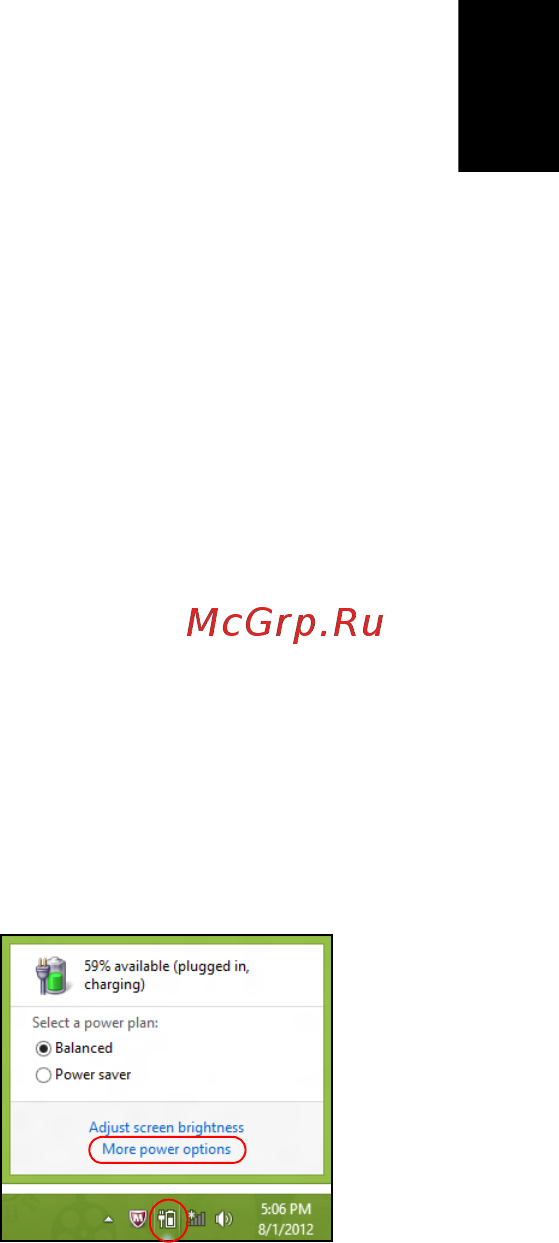 Acer TRAVELMATE P243-MG [707/2742] Strømsparing