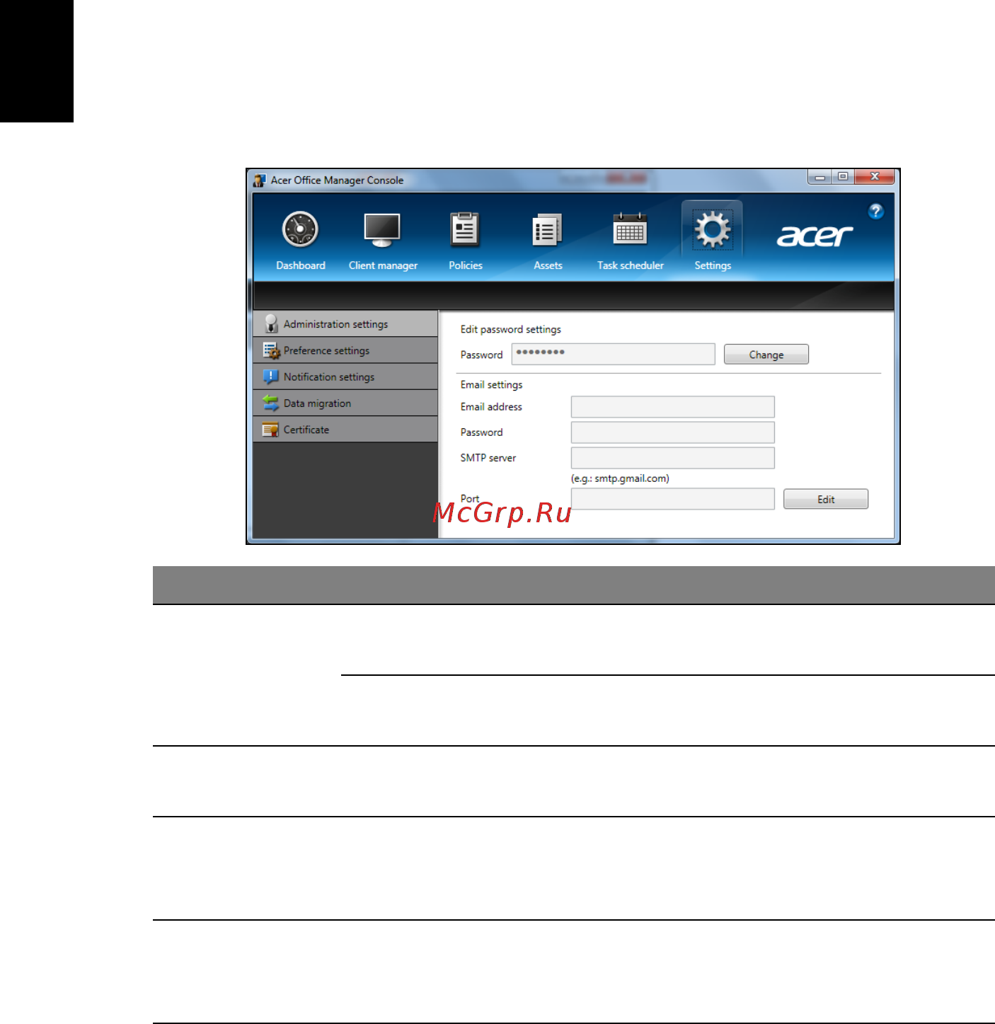 Acer TRAVELMATE B113-M [2584/2734] Setelan