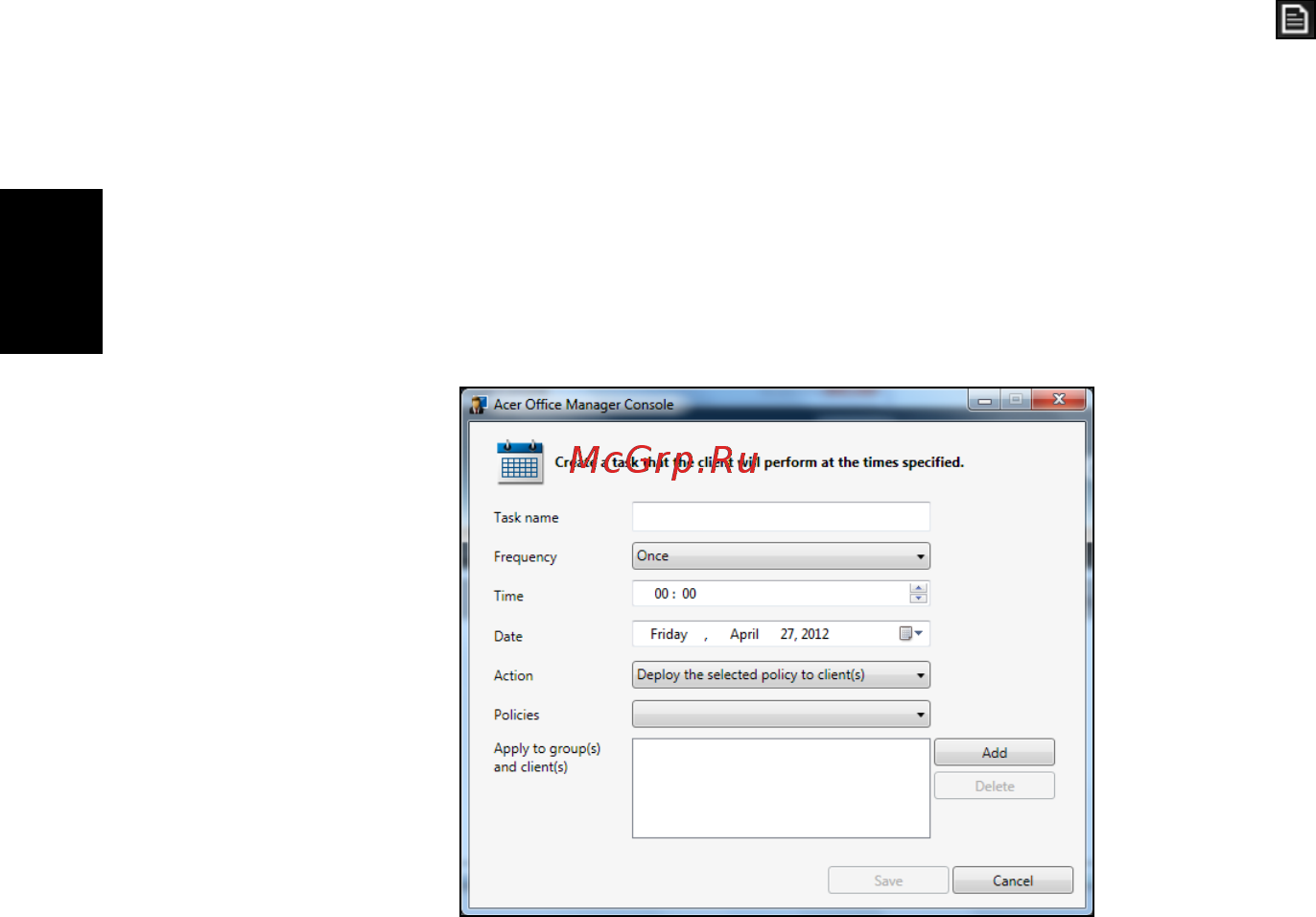 Acer TRAVELMATE B113-M [596/2734] Taakplanner