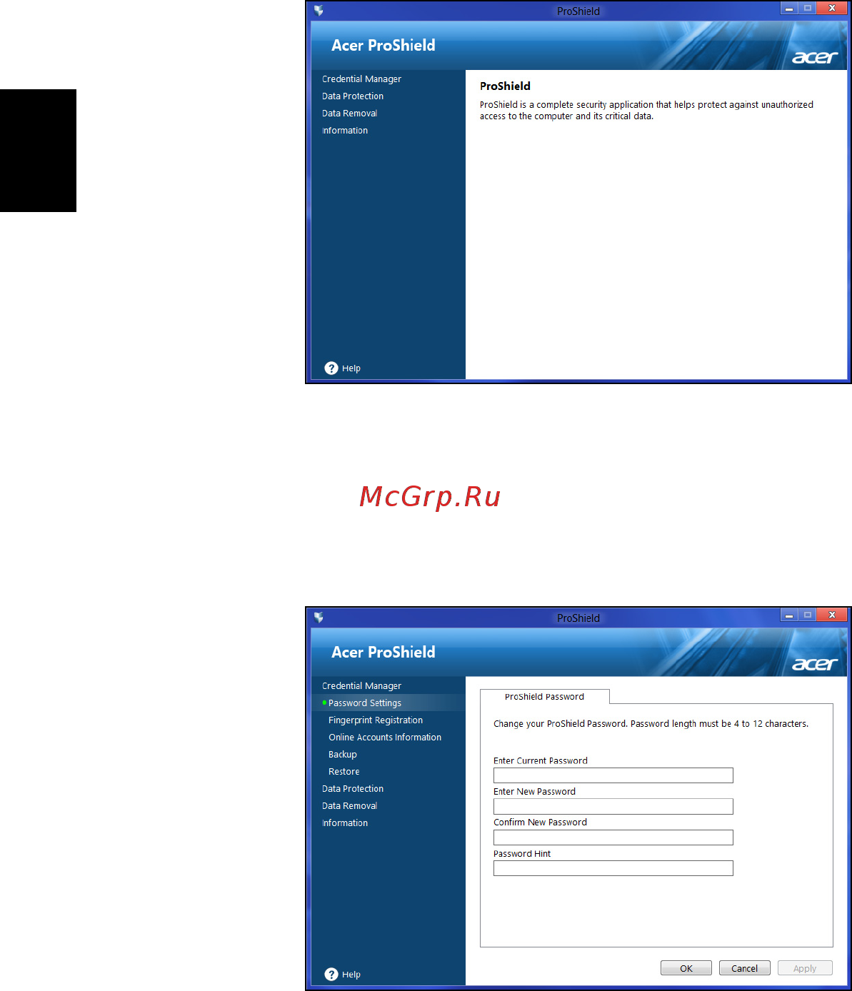 Acer TRAVELMATE B113-M [680/2734] Credential manager