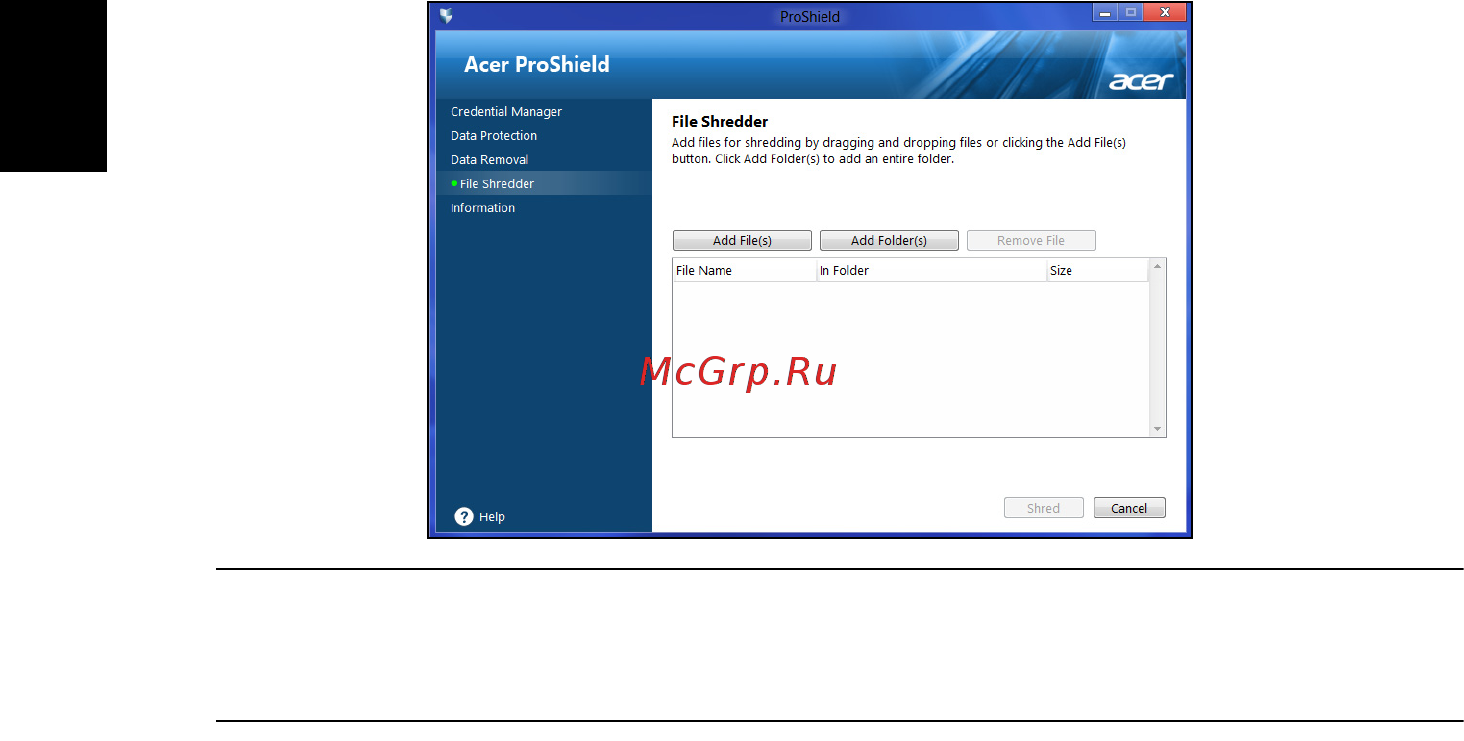 Acer TRAVELMATE B113-M [682/2734] Datafjerning