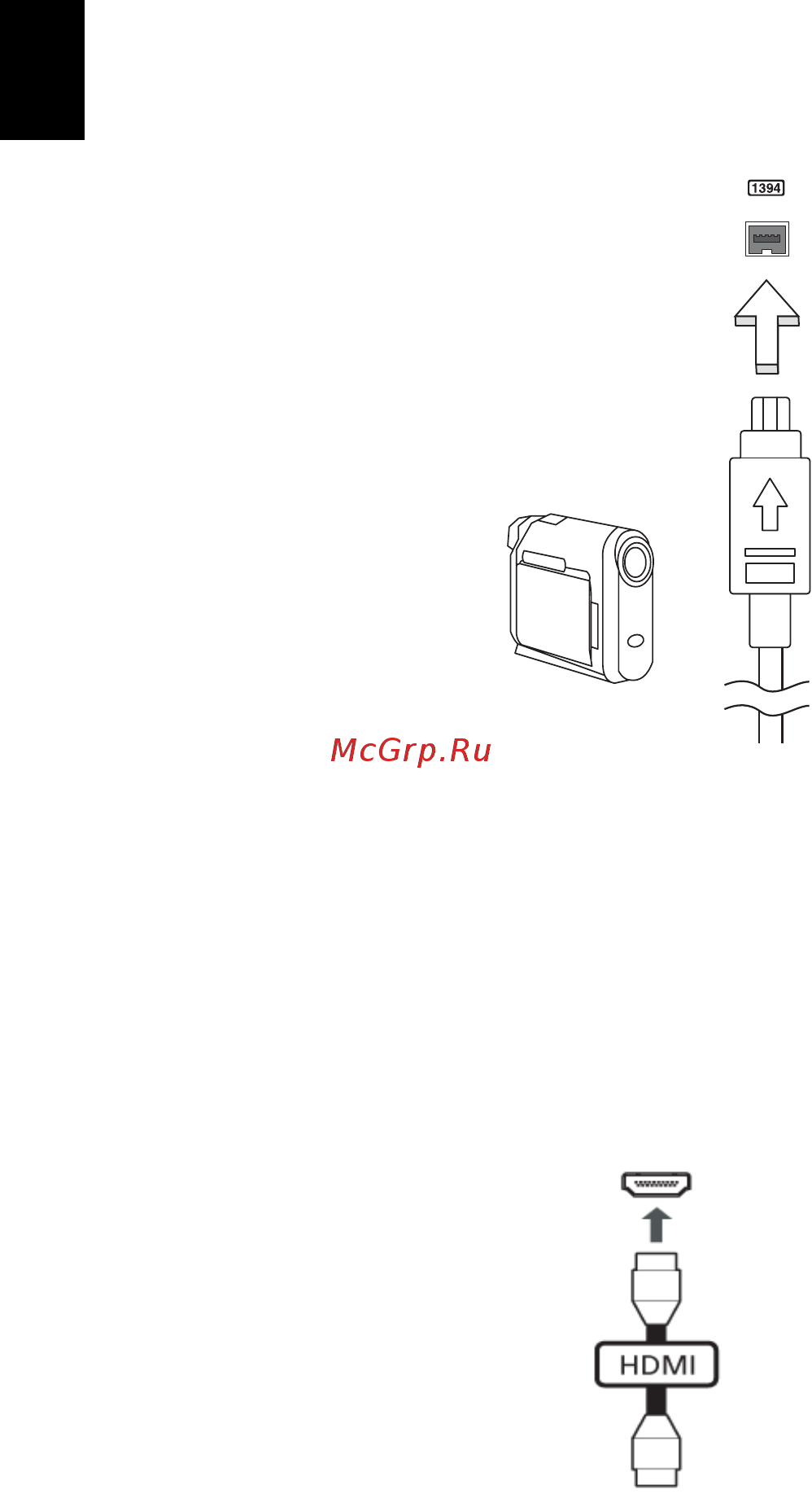 Acer TRAVELMATE 5742ZG [48/1876] High definition multimedia interface only for certain models