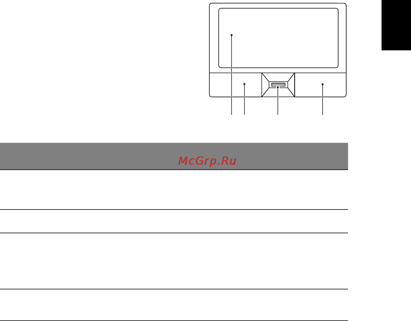 Acer TRAVELMATE 5742 [269/1876] Panel táctil