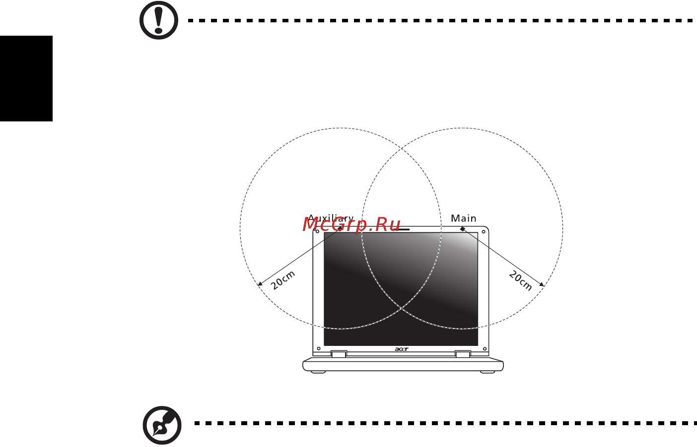 Acer TRAVELMATE 5742 [548/1876] Fcc rf sikkerhedskravet