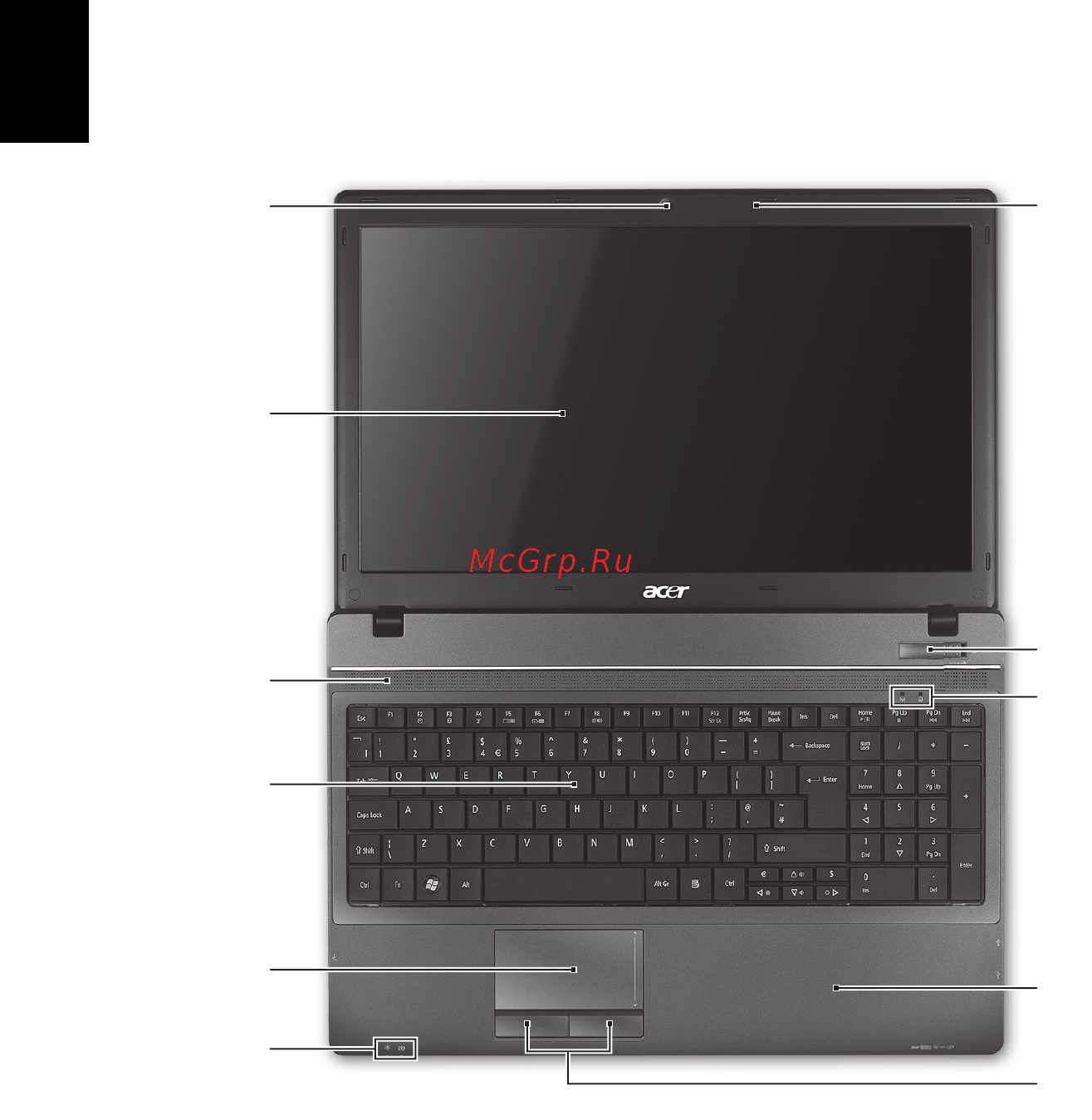 Acer TRAVELMATE 5740Z [118/314] Русский