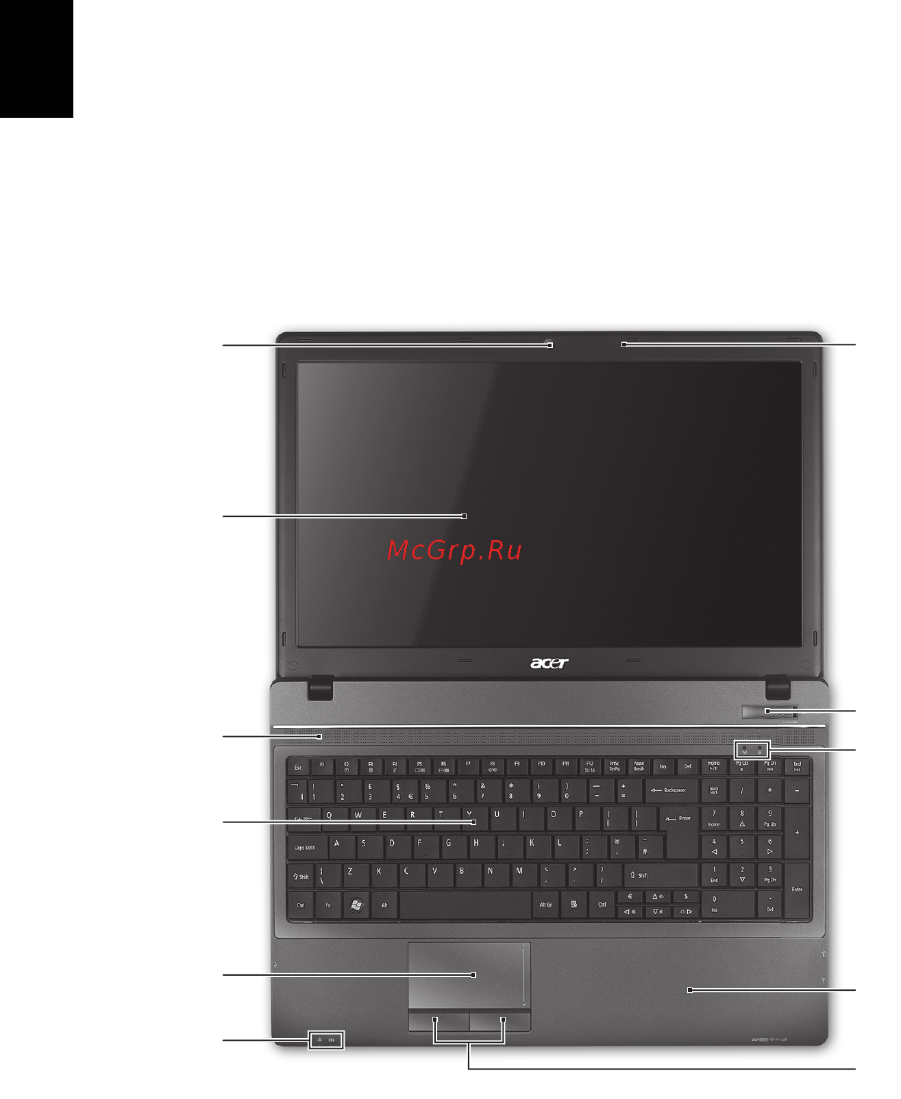 Acer TRAVELMATE 5740Z [16/314] Votre visite guidée du notebook acer