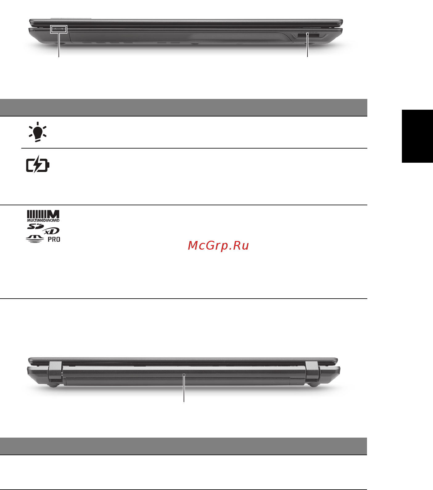 Acer TRAVELMATE 5740Z [161/314] Pohľad spredu zatvorený