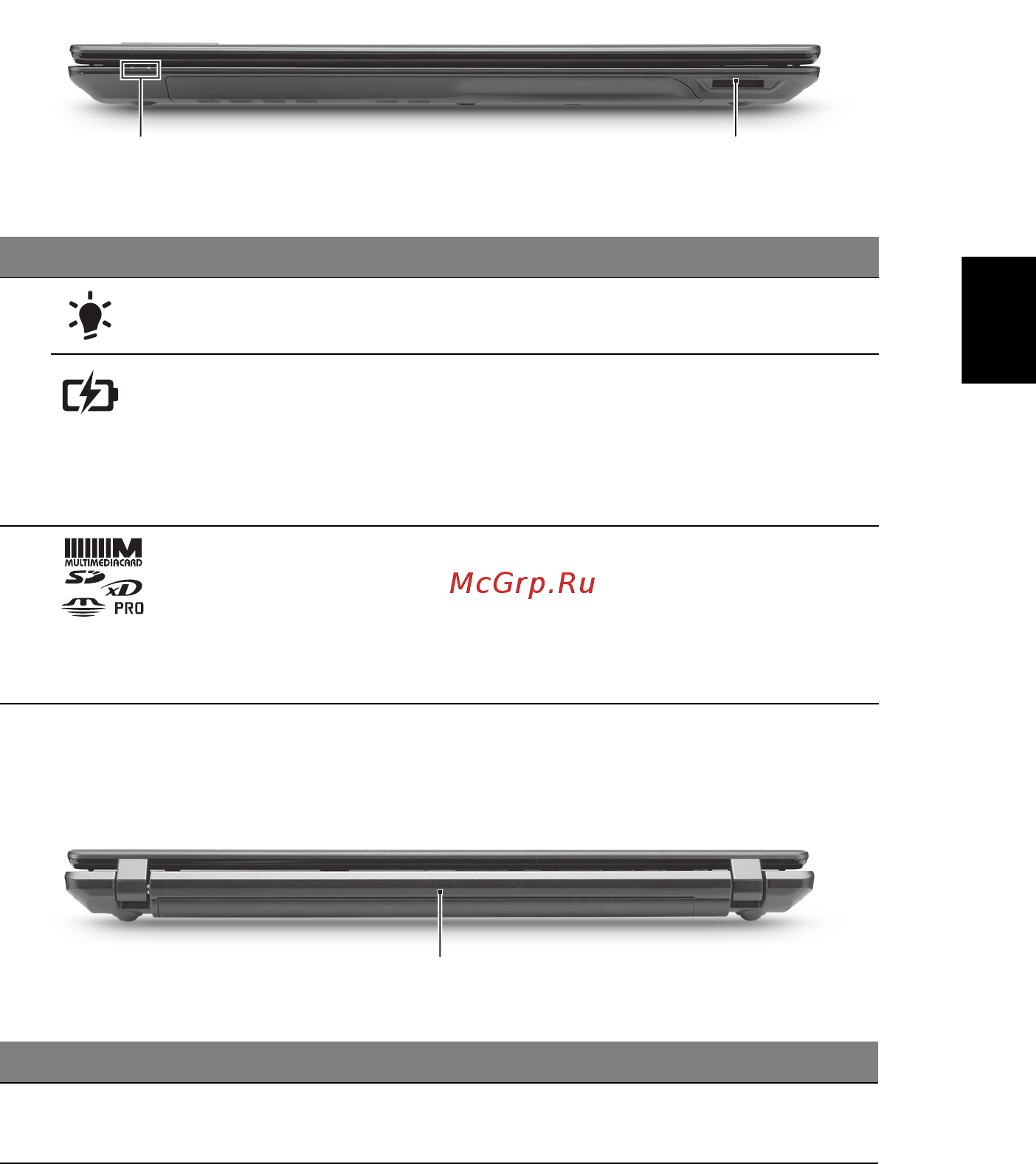Acer TRAVELMATE 5740Z [291/314] 前视图