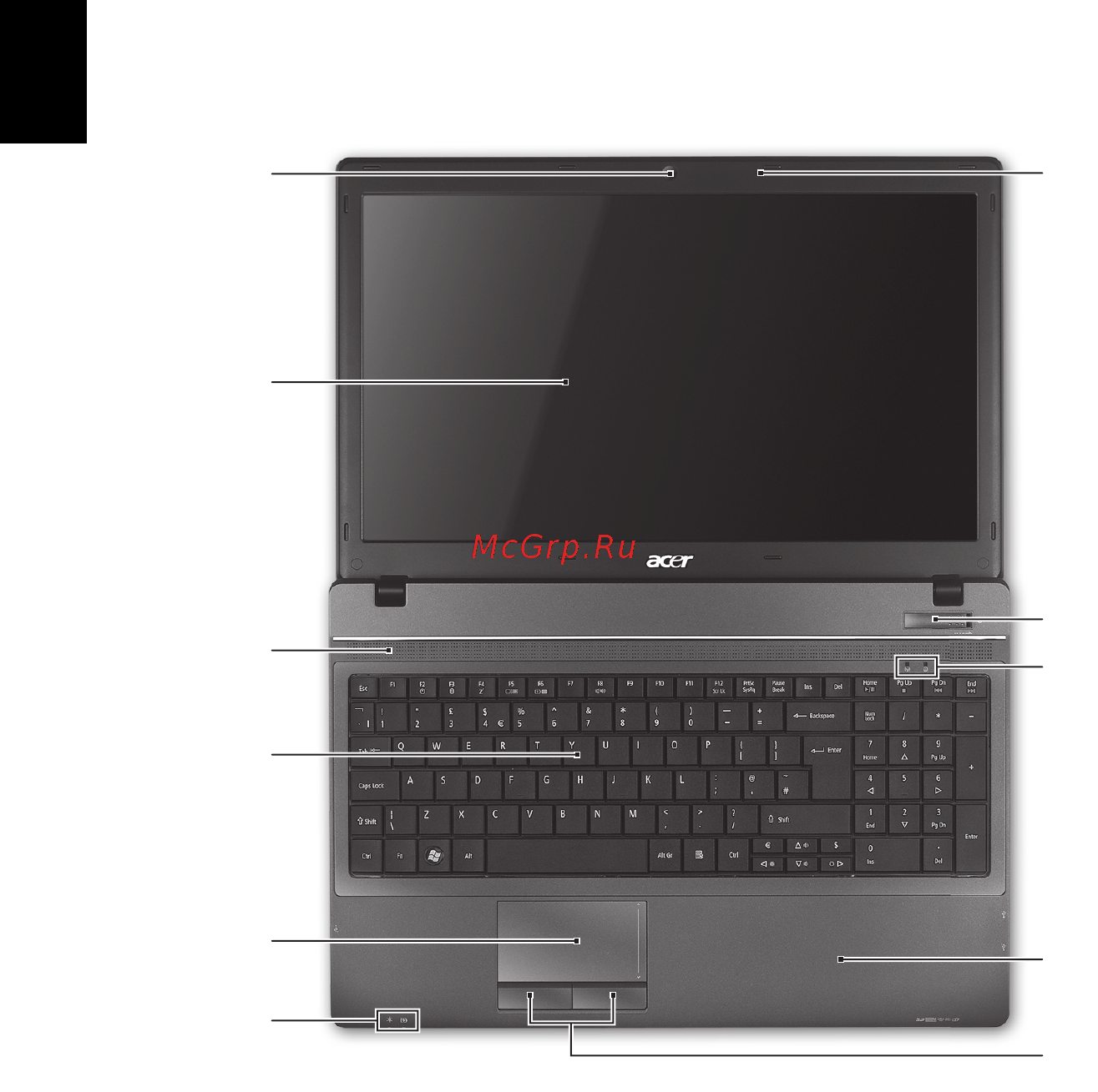 Acer TRAVELMATE 5740Z [298/314] Tur acer notebook anda