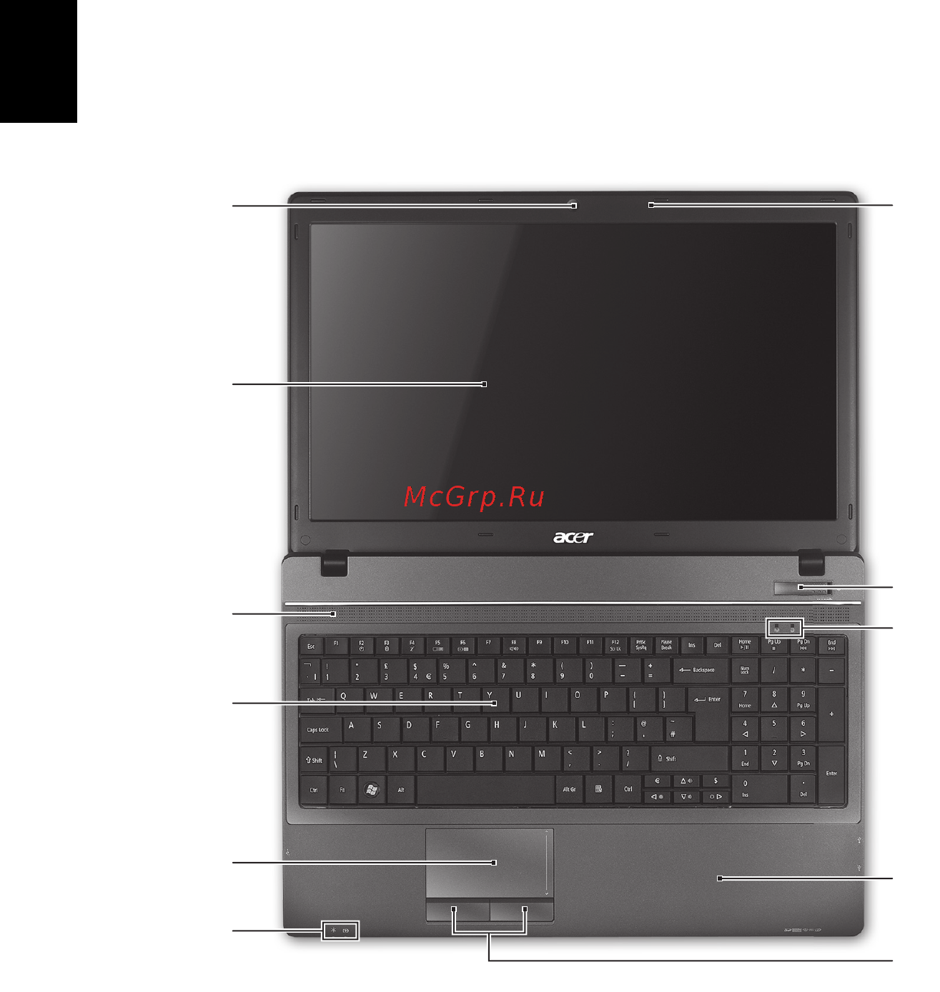 Acer TRAVELMATE 5740Z [98/314] Beskrivning av din bärbara acer dator