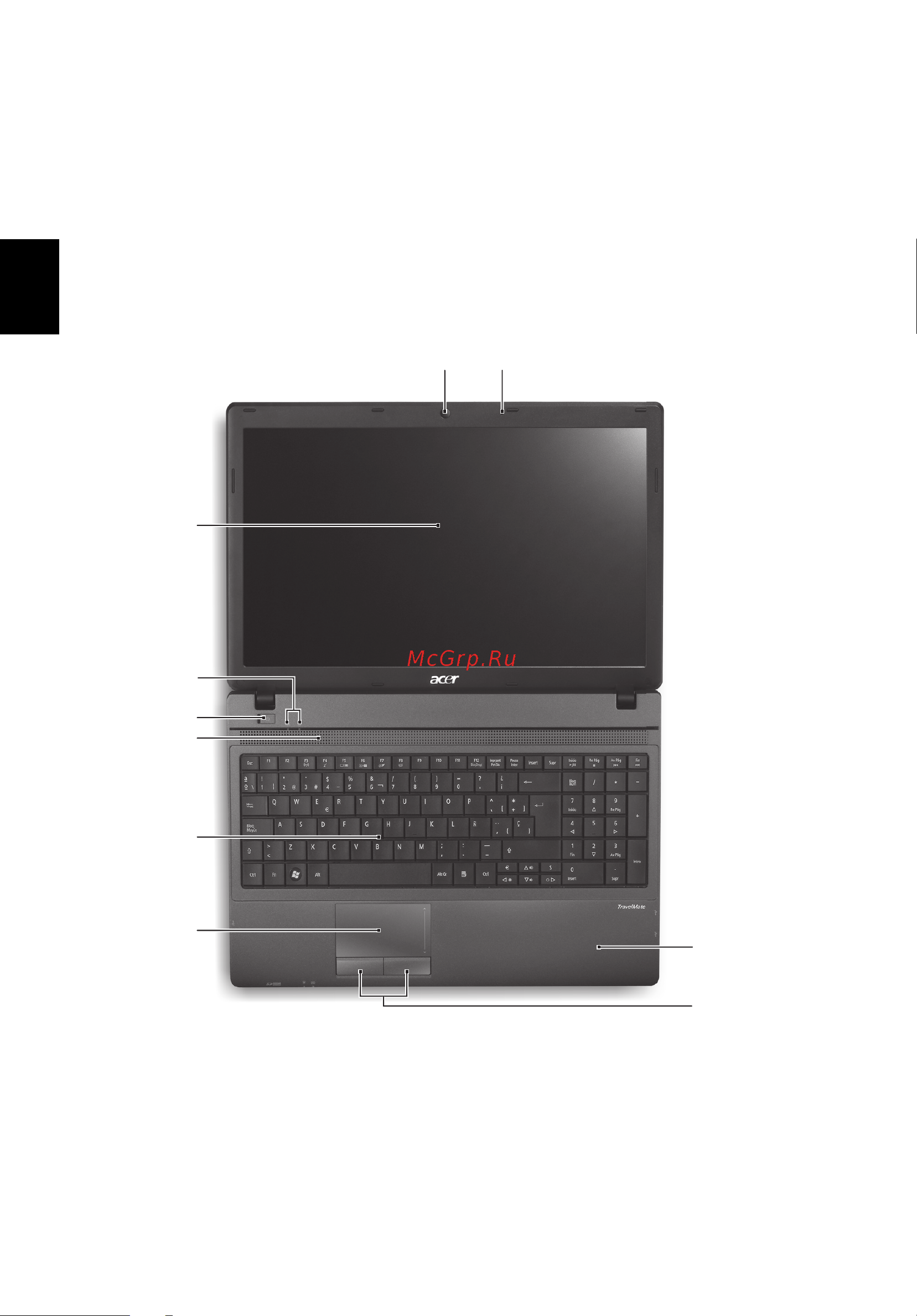 Acer TRAVELMATE 5735G [58/313] Visita guiada ao seu computador portátil acer