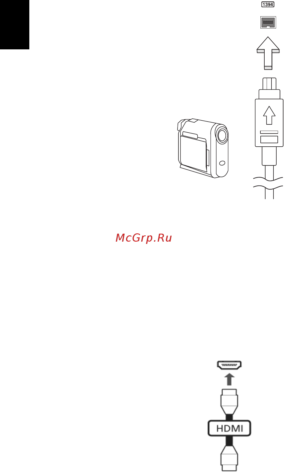 Acer TRAVELMATE 5542G [1012/1876] Vhod ieee 1394 ie na dolocenih modelih