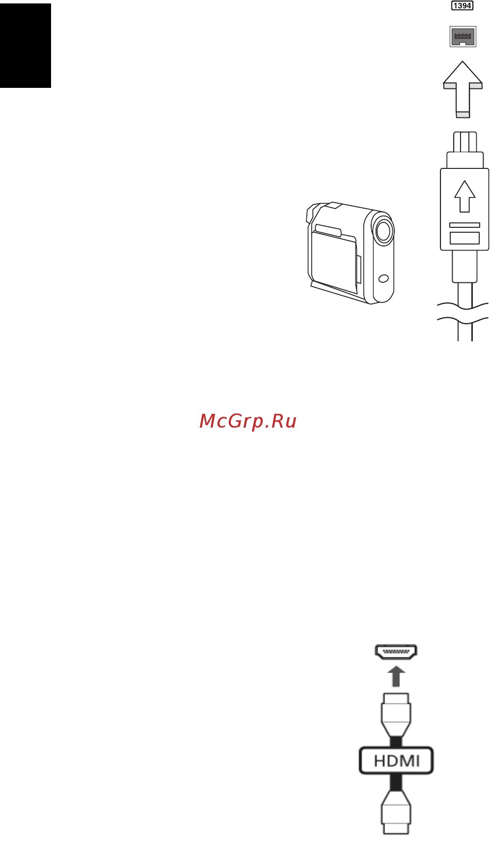 Acer TRAVELMATE 5542G [1798/1876] Antarmuka multimedia definisi tinggi hanya untuk model model tertentu