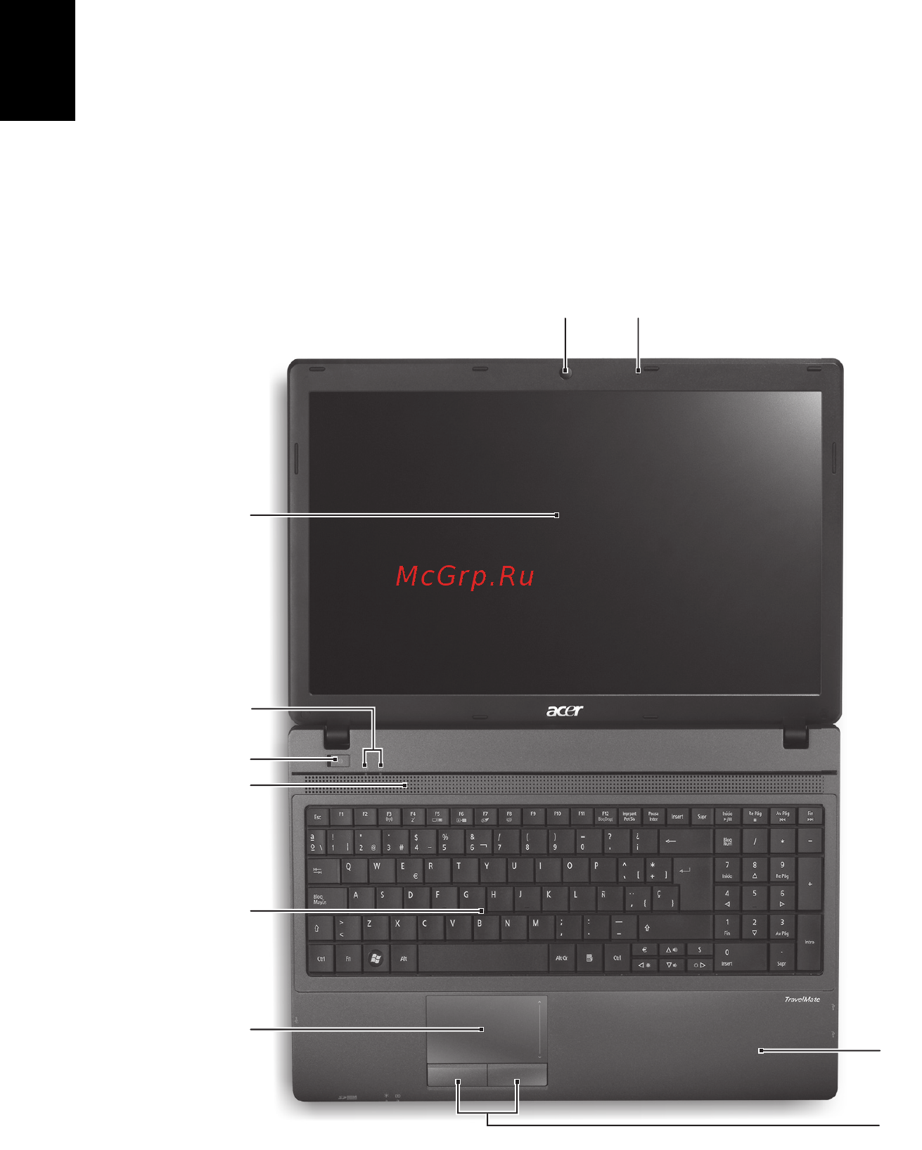 Acer TRAVELMATE 5335 [16/313] Votre visite guidée du notebook acer