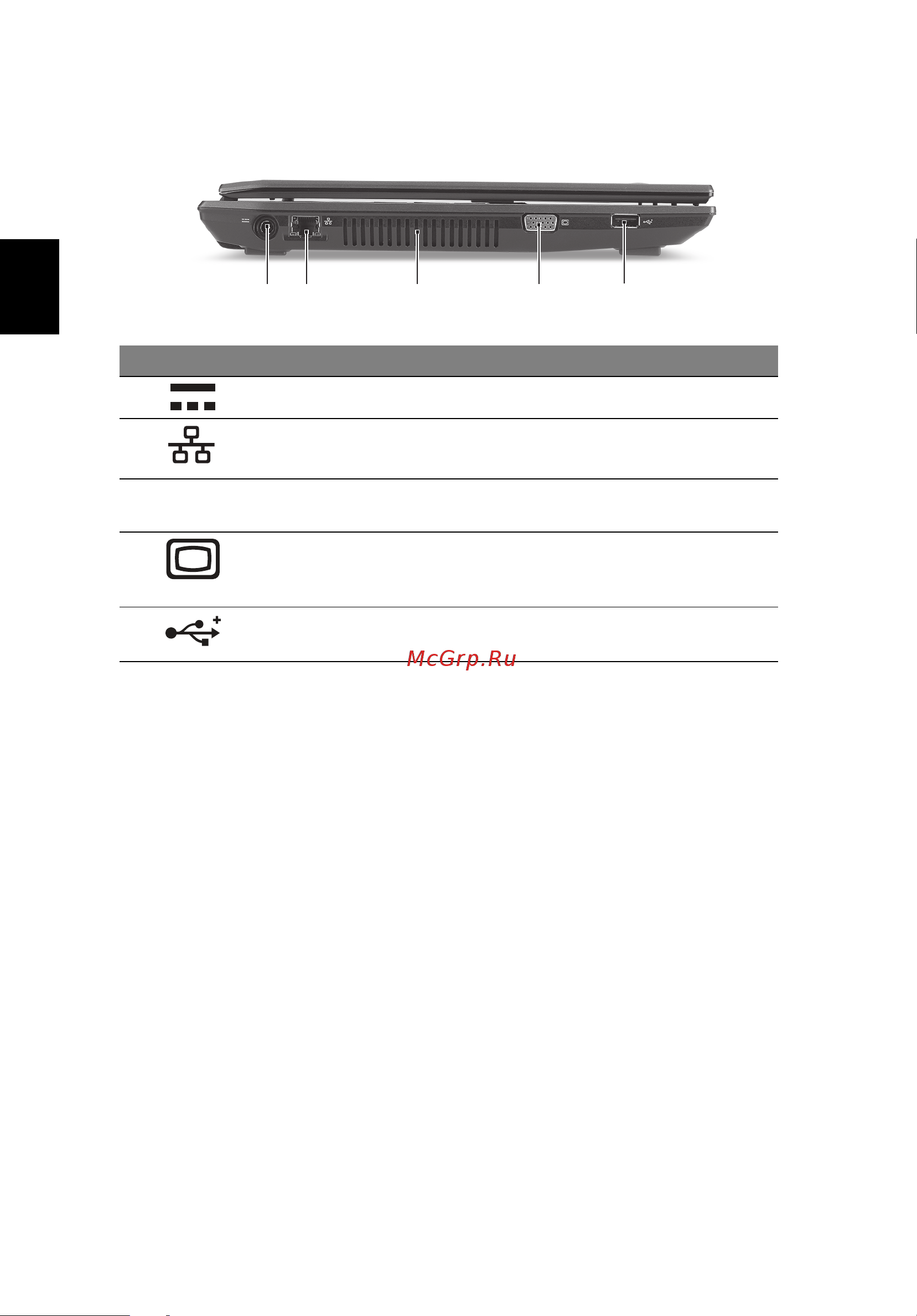 Acer TRAVELMATE 4740 [30/316] Linke seite