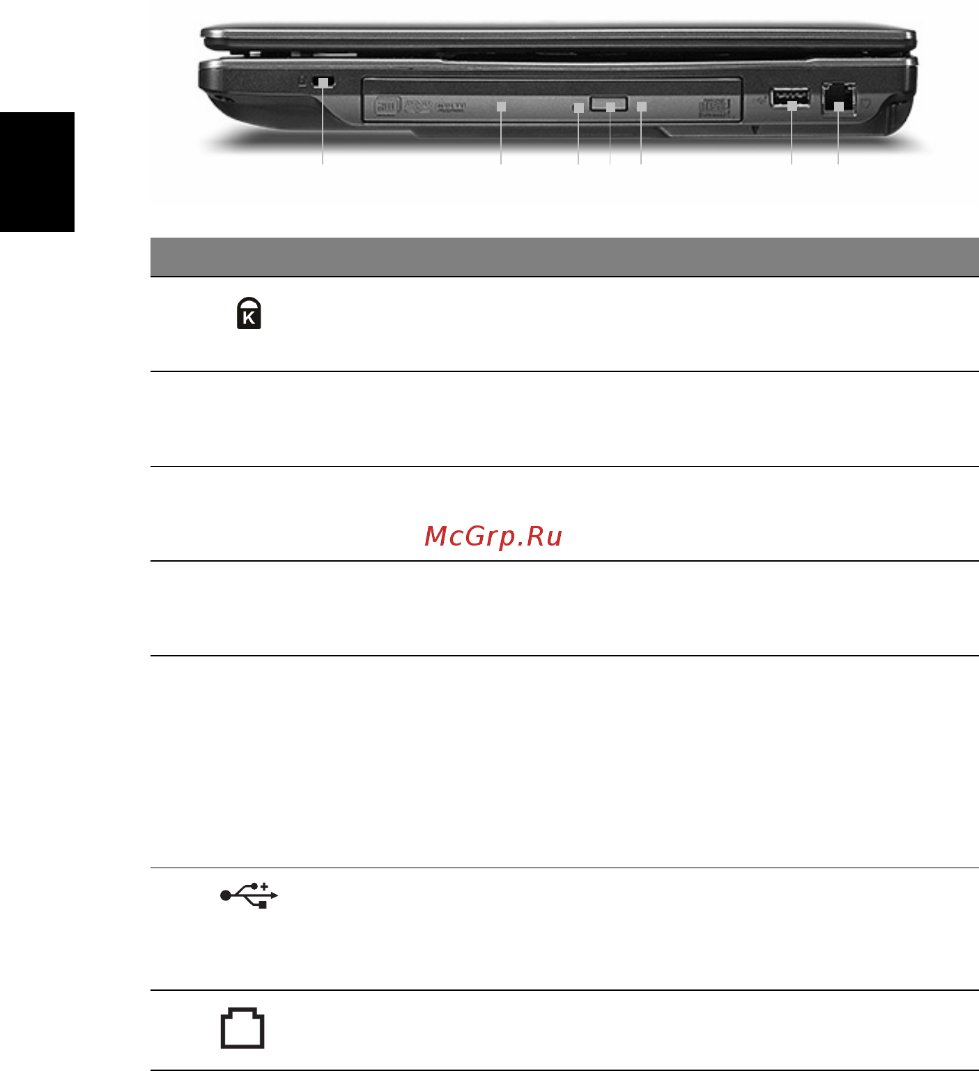 Acer TRAVELMATE 4730ZG [8/12] Вид справа