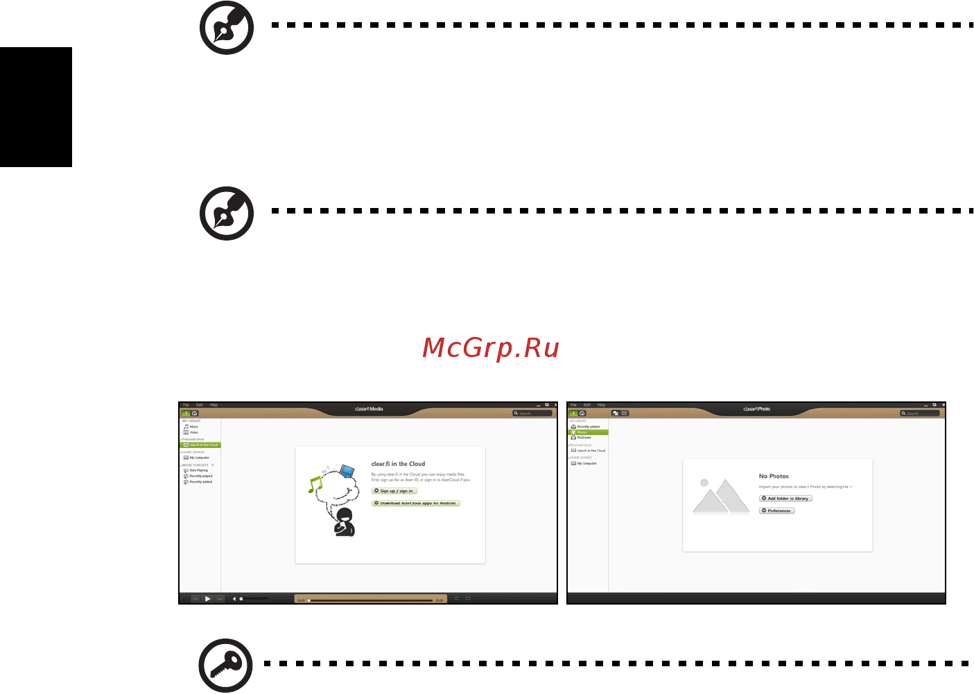 Acer ASPIRE V3-571 [2358/2484] Acer clear fi