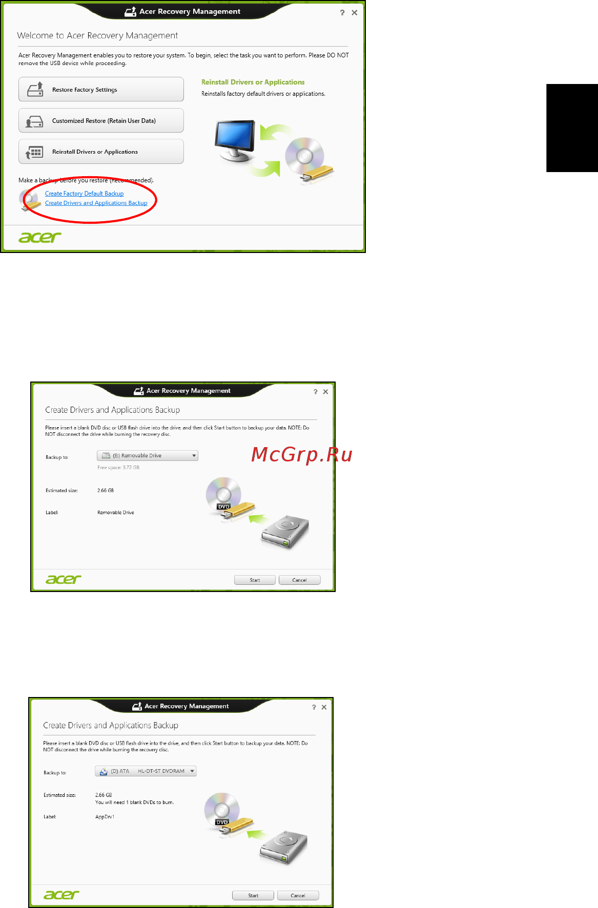 Acer ASPIRE EC-471G Инструкция по эксплуатации онлайн [2429/2484] 98361